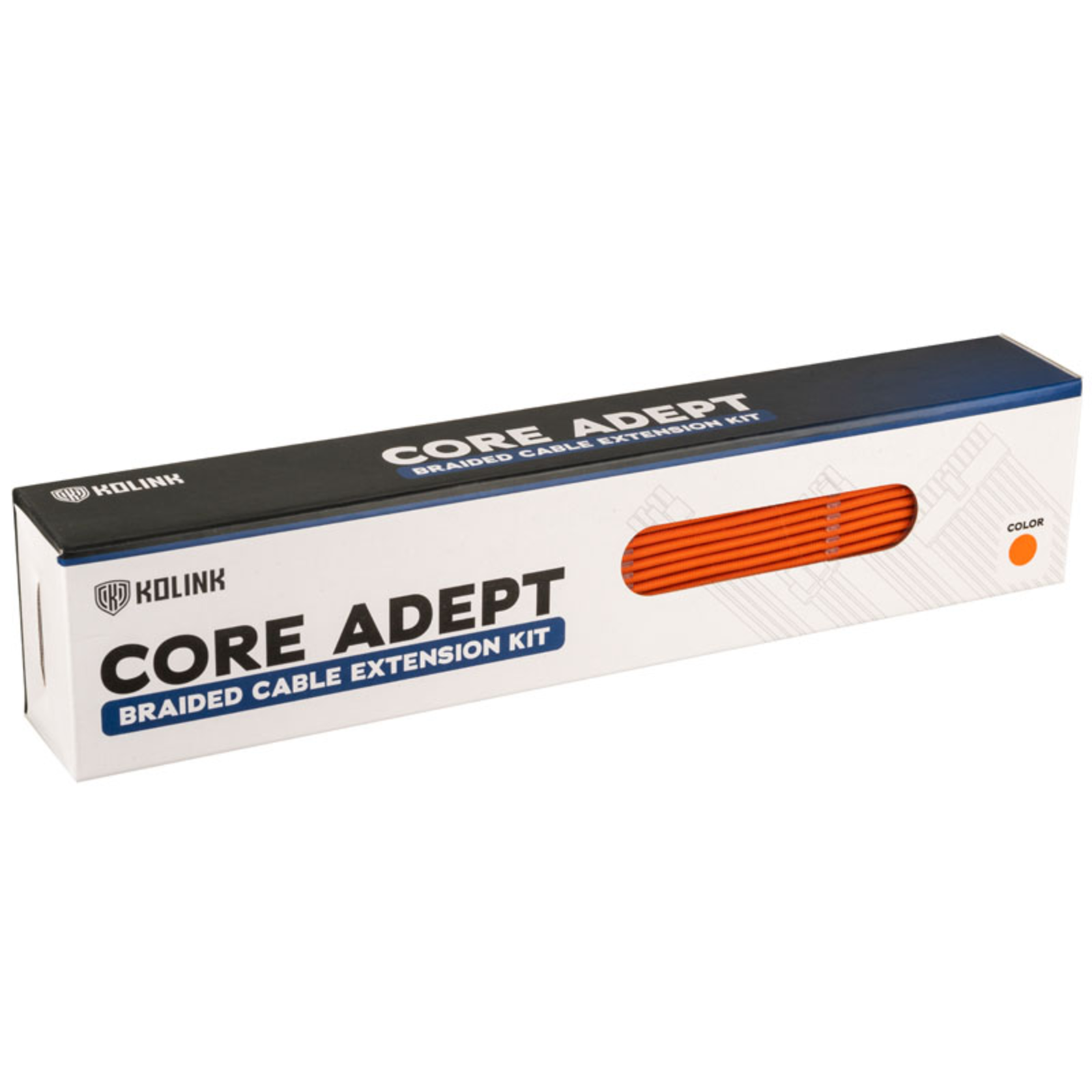 Kolink Core Adept Braided Cable Extension Kit orange
