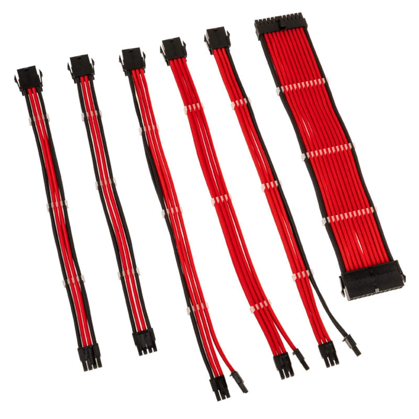 Kolink Core Adept Braided Cable Extension Kit Red