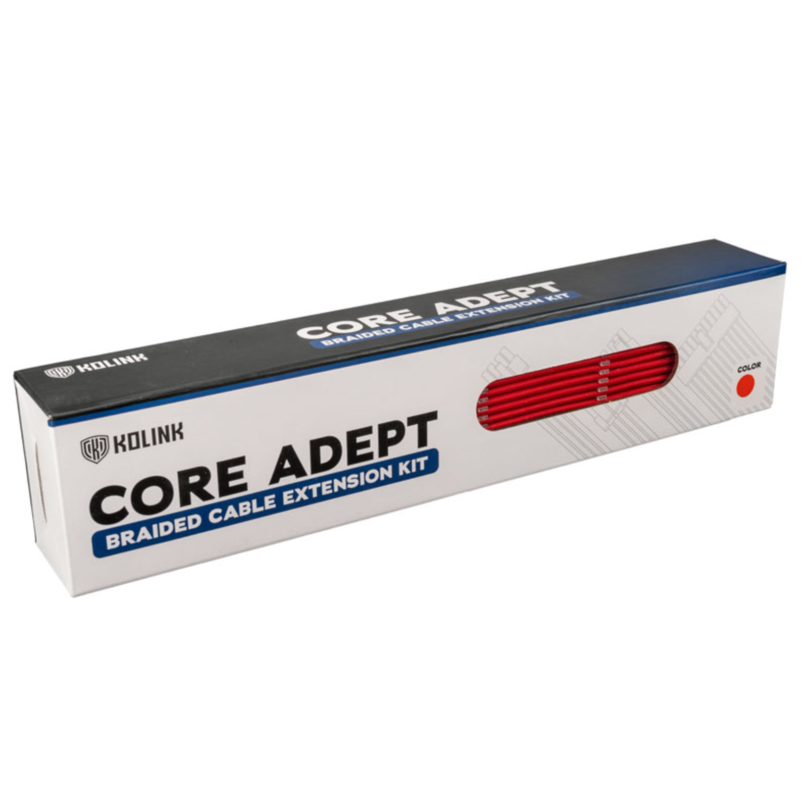Kolink Core Adept Braided Cable Extension Kit Red