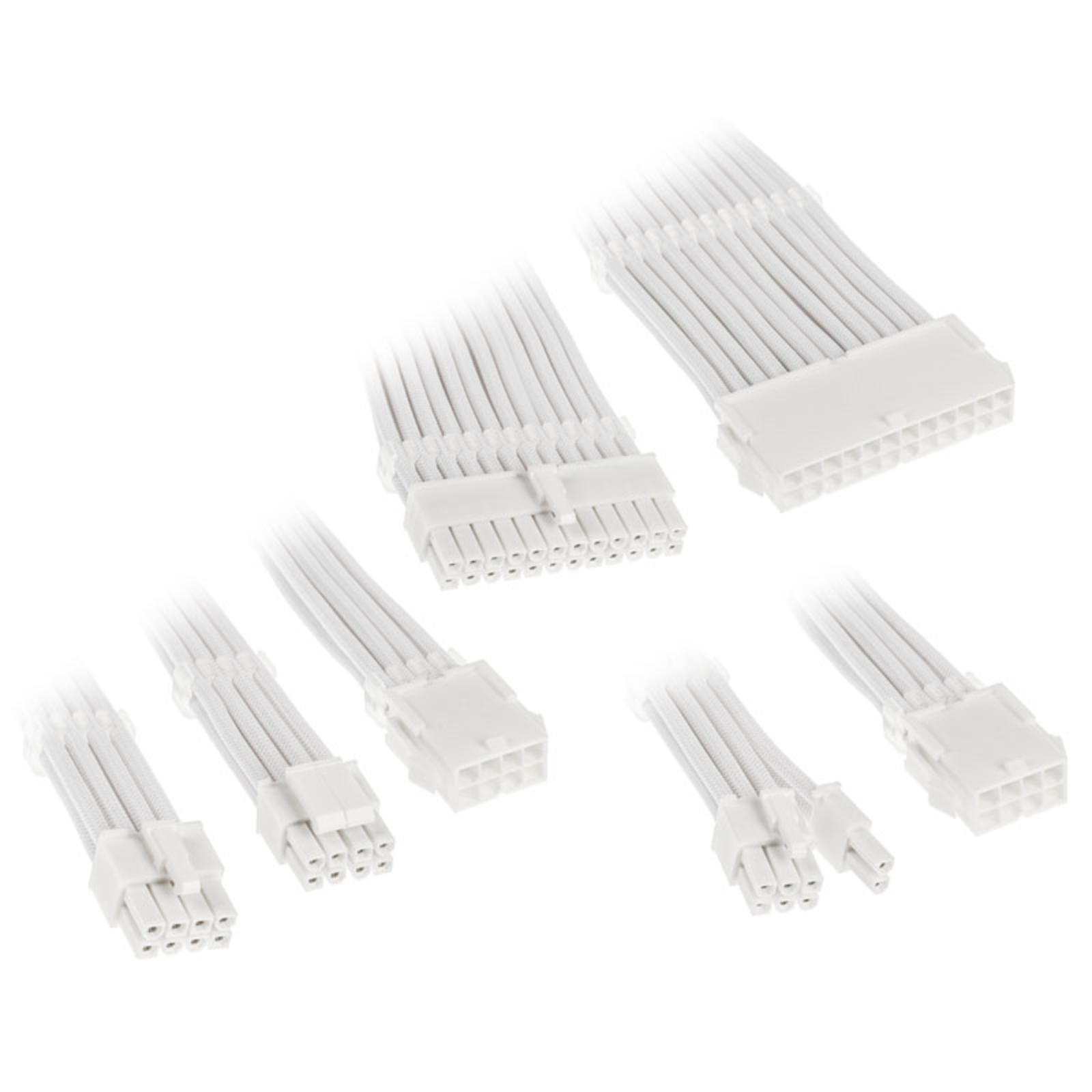Kolink Core Adept Braided Cable Extension Kit White