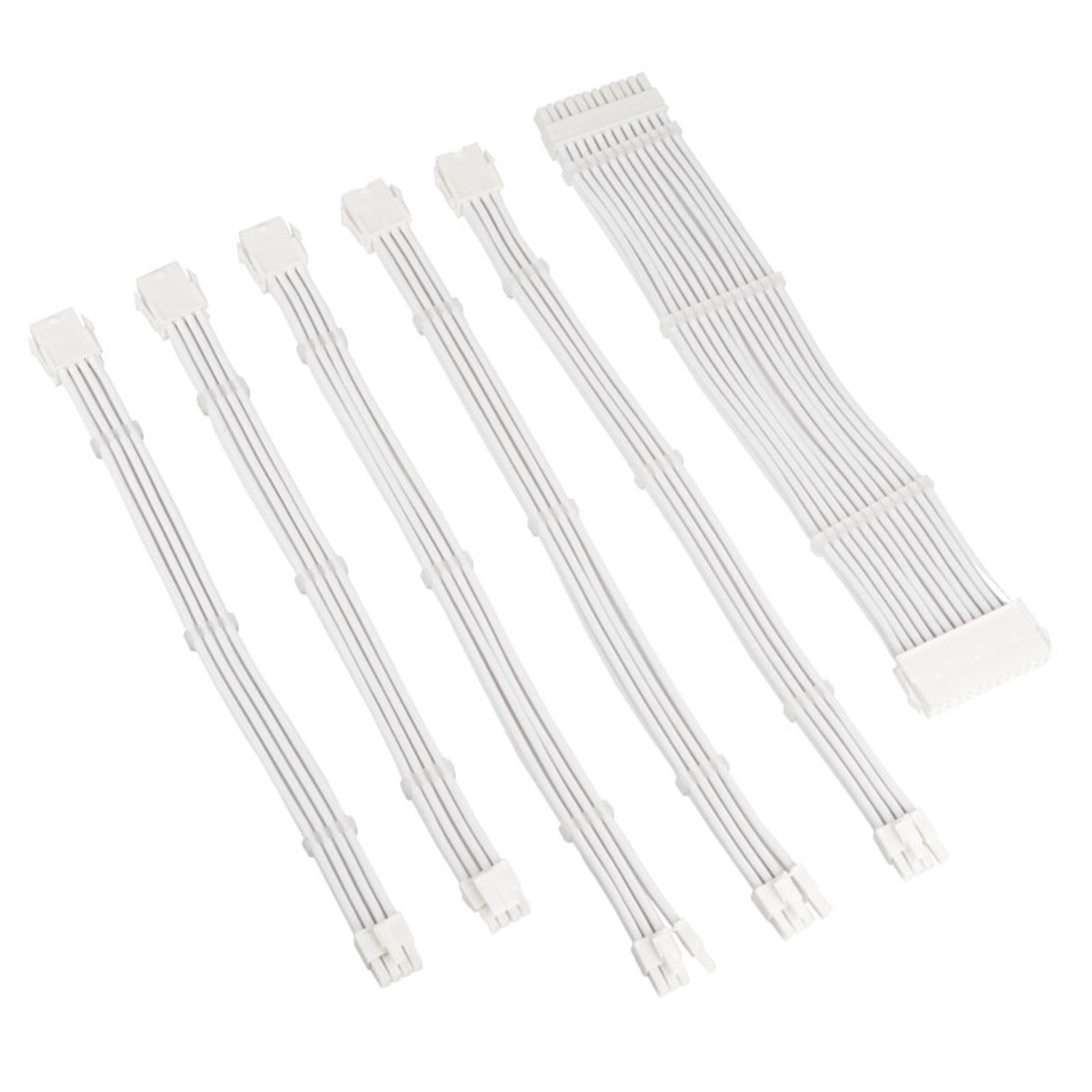 Kolink Core Adept Braided Cable Extension Kit White