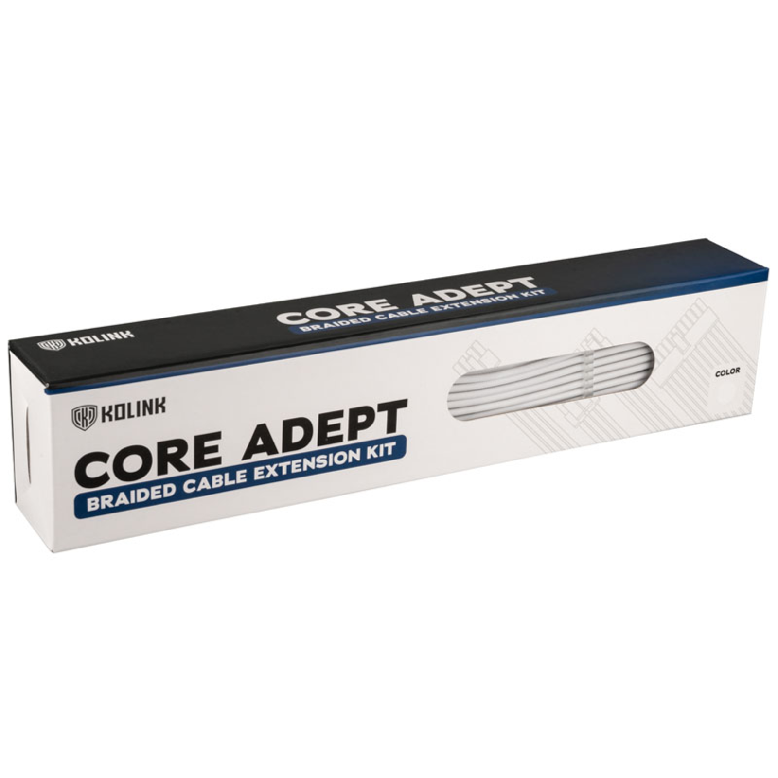 Kolink Core Adept Braided Cable Extension Kit White