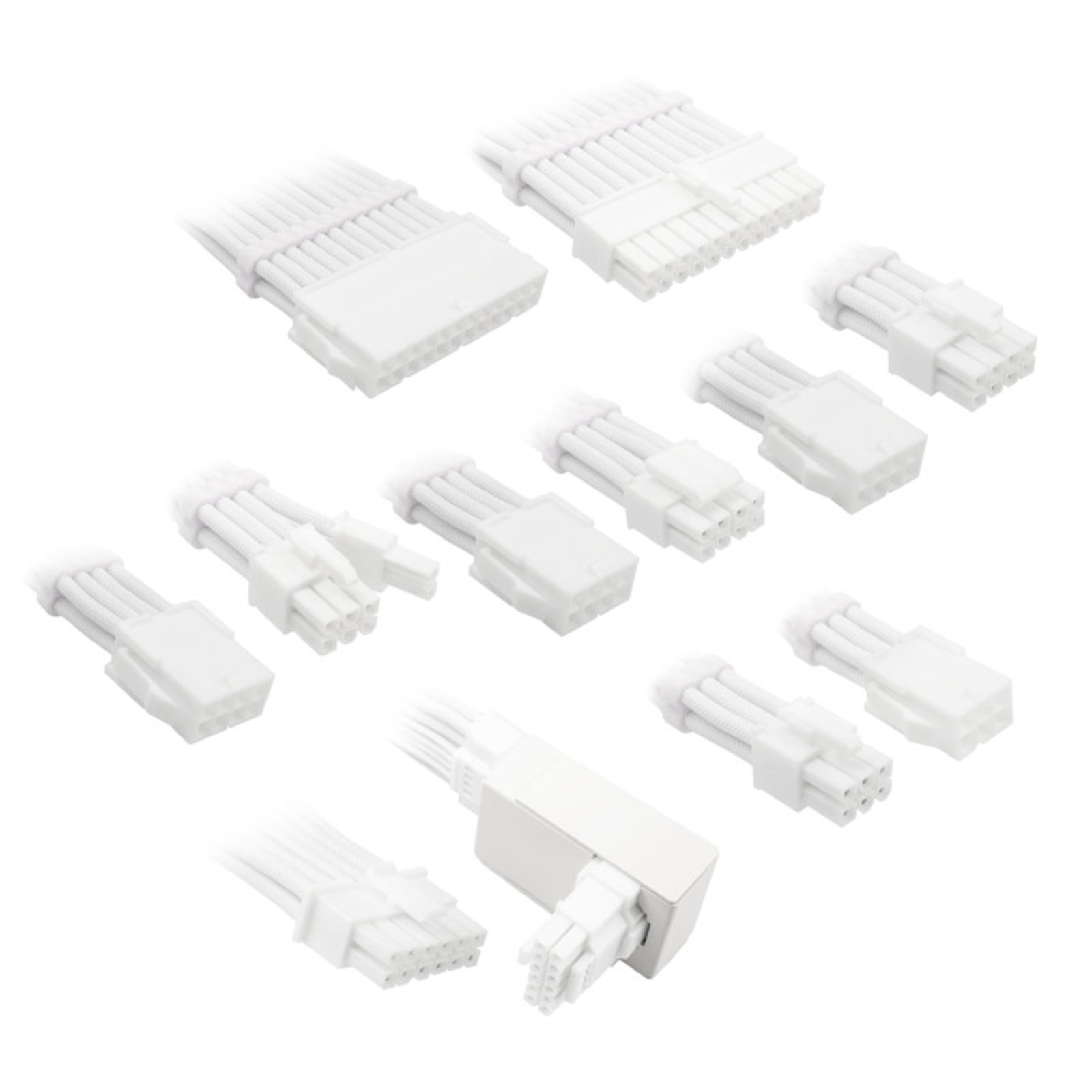 Kolink Core Pro Braided Cable Extension Kit 12V-2x6 Type 1 Brilliant White