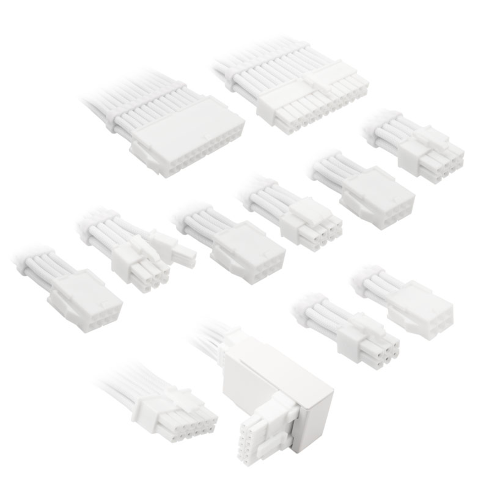 Kolink Core Pro Braided Cable Extension Kit 12V-2x6 Type 2 Brilliant White