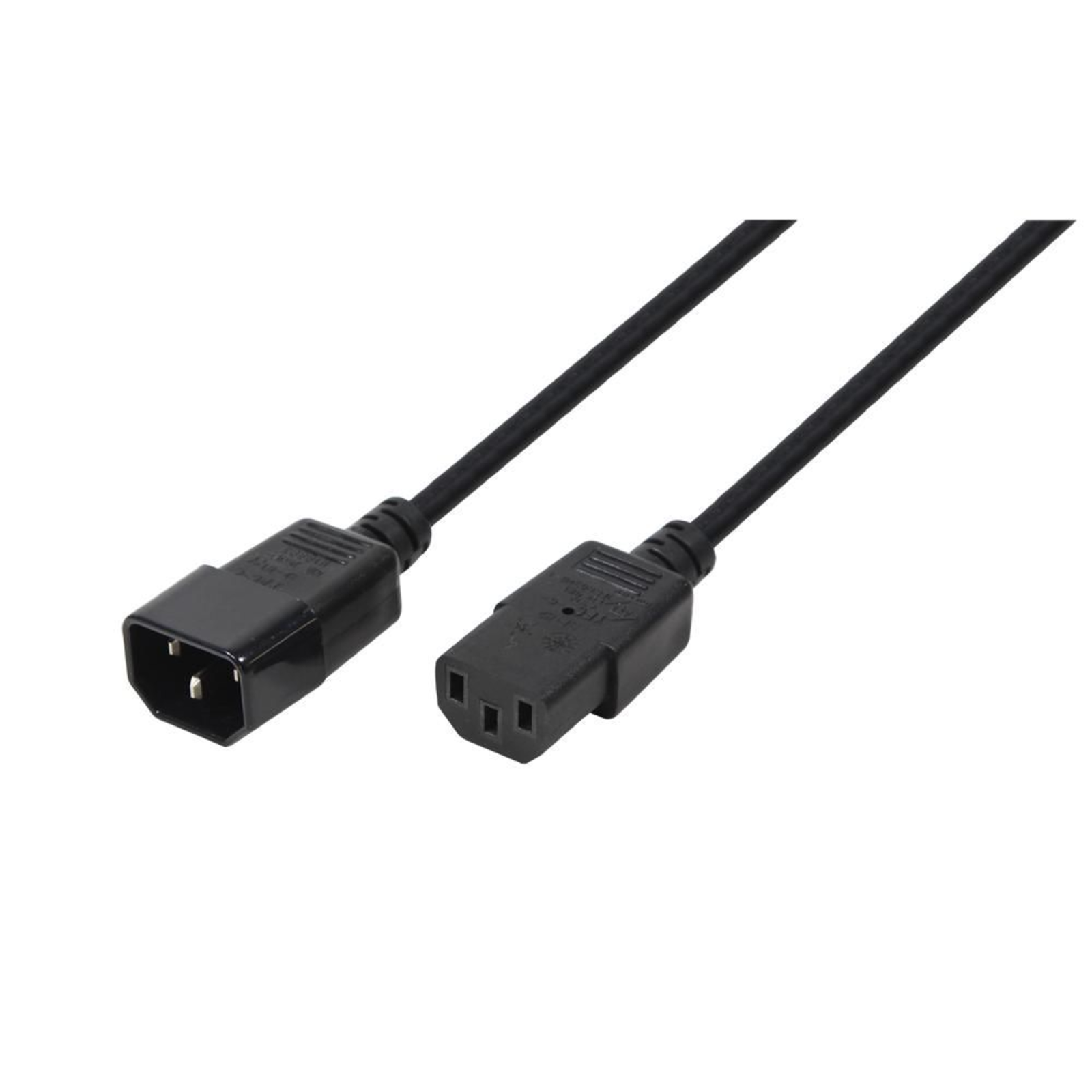 LogiLink CP091 1.8 M C14 Coupler C13 Coupler 250 V 10/16 A Black