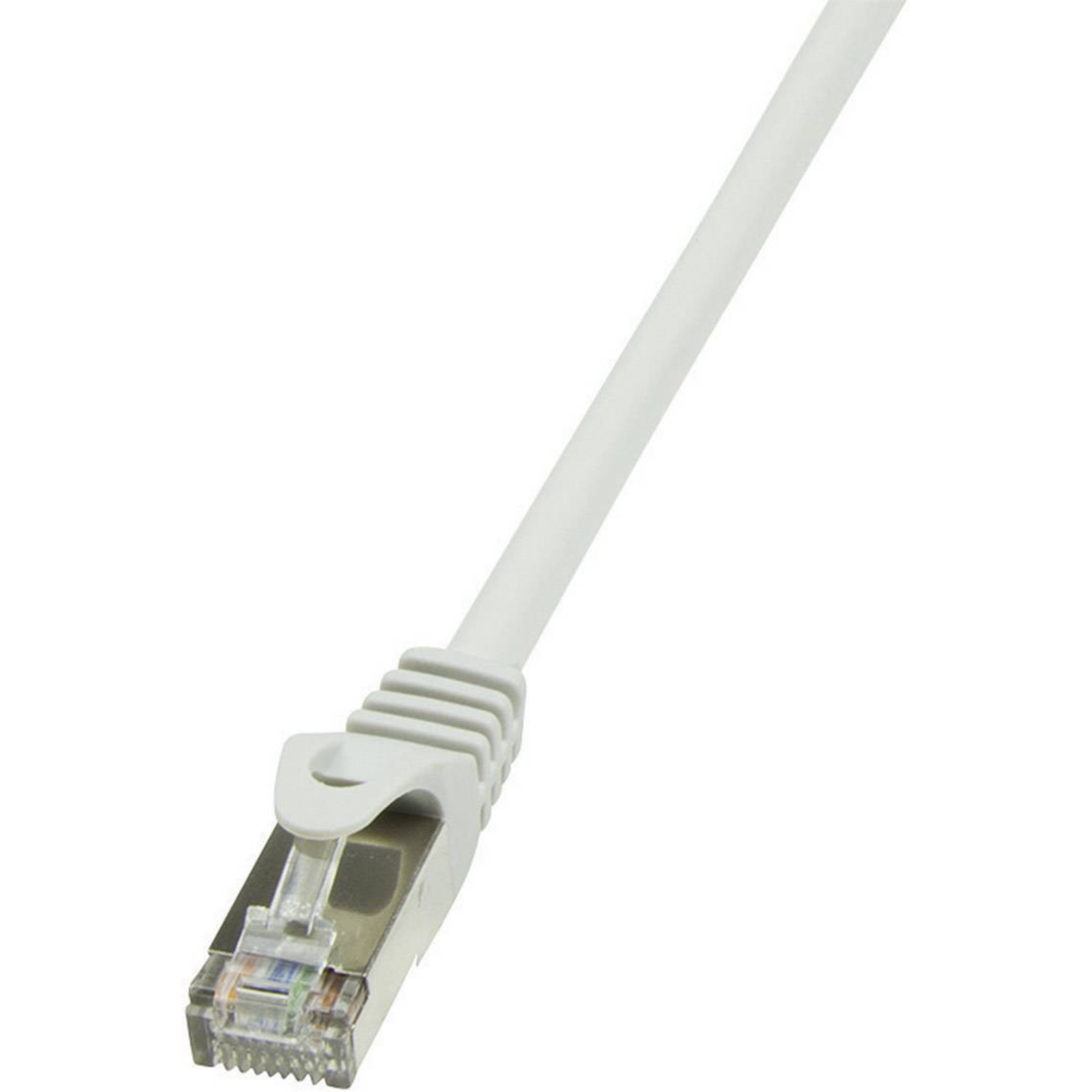 LogiLink CP1072S RJ45 Network Cable Patch Cable CAT 5e F/UTP 5.00 M Grey 1 Pc.