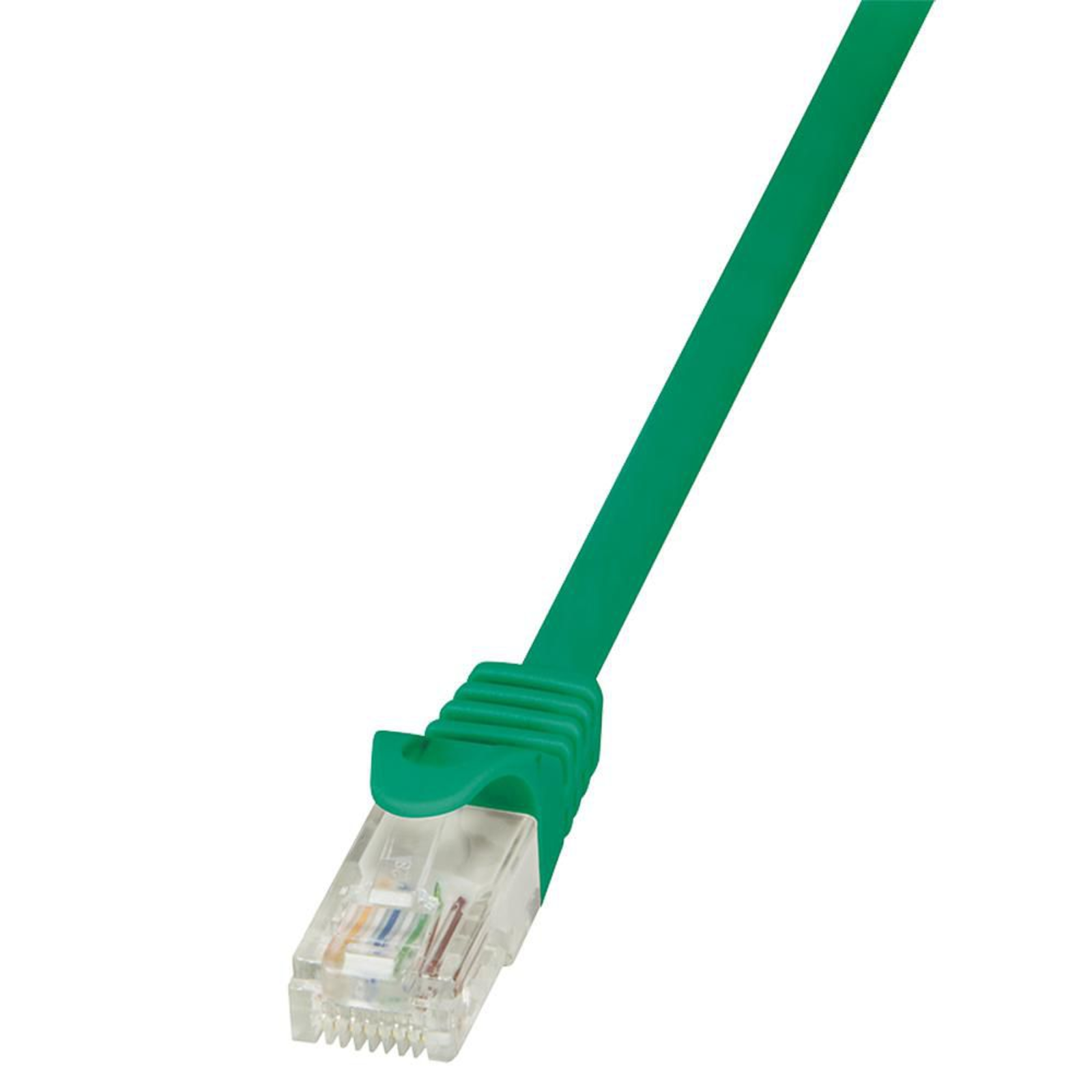 LogiLink CP2025U RJ45 Network Cable Patch CAT 6 U/UTP 0.50 M Green with Snap-on Predection 1 Pc.