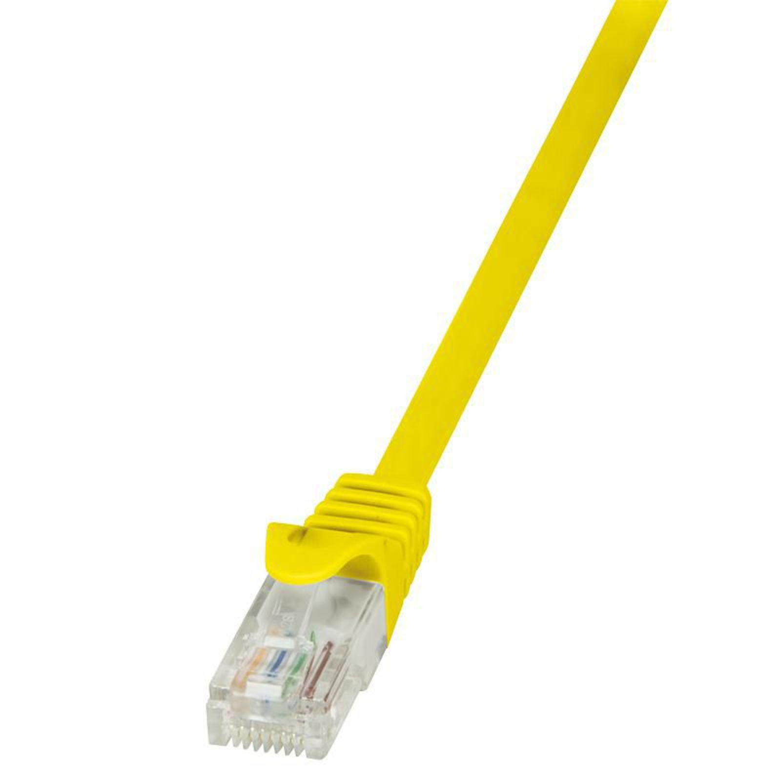 LogiLink CP2027U RJ45 Network Cable Patch CAT 6 U/UTP 0.50 M Yellow with Snap-in Predection 1 Pc.