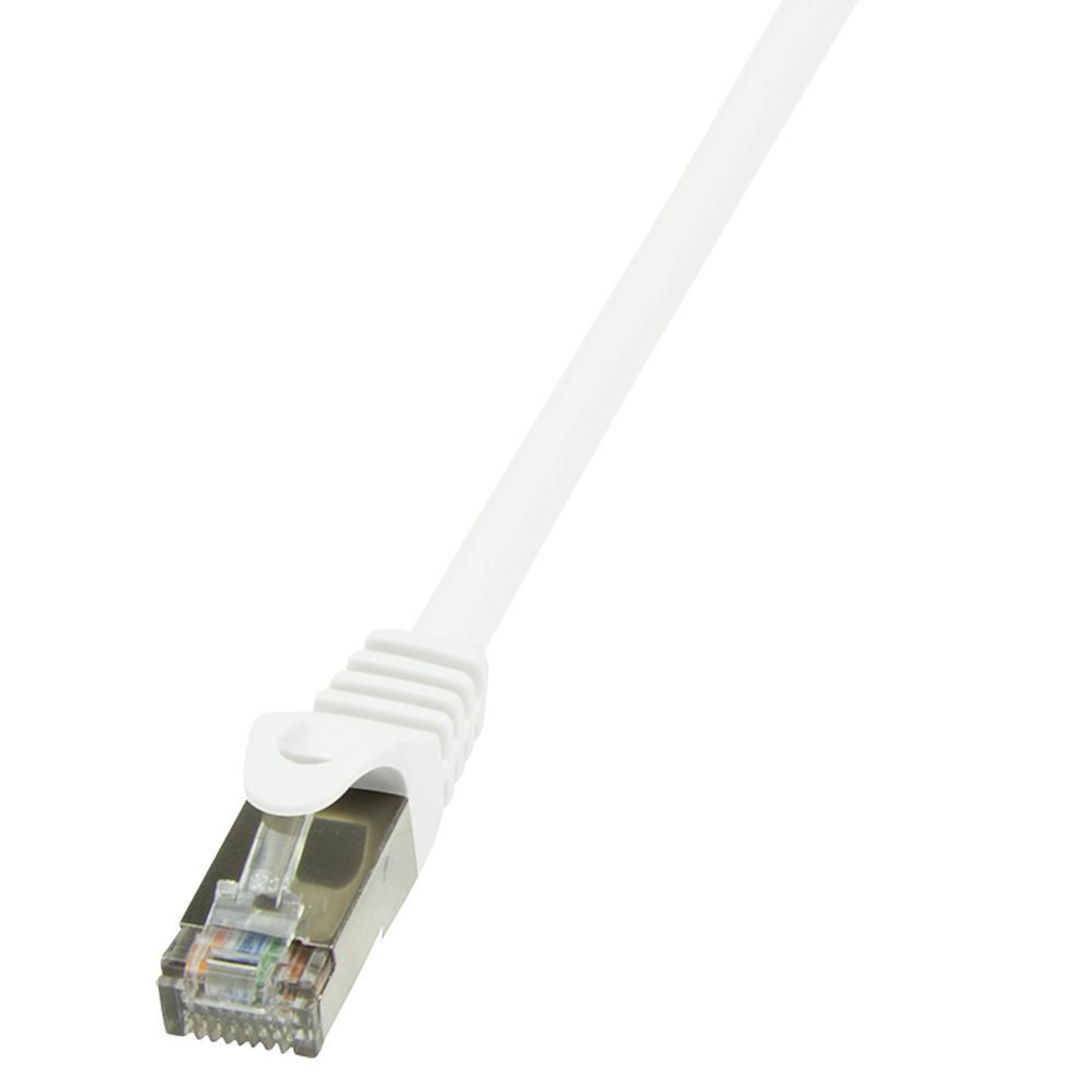 LogiLink CP2051S RJ45 Network Cable Patch CAT 6 F/UTP 2.00 M White with Snap-in Predection 1 Pc.