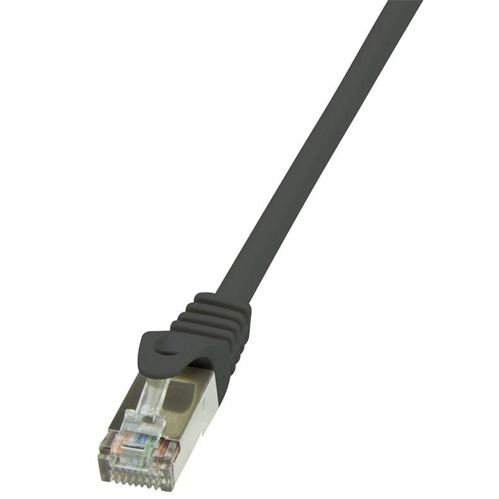 LogiLink CP2073S RJ45 Network Cable Patch CAT 6 F/UTP 5.00 M Black with Snap-in Predection 1 Pc.