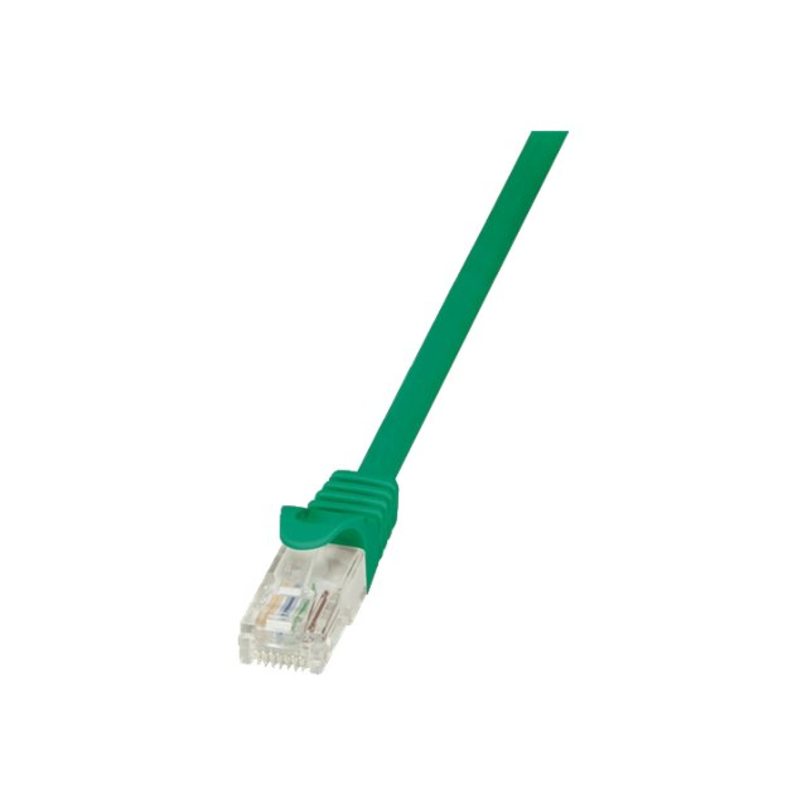 LogiLink CP2075U RJ45 Network Cable Patch CAT 6 U/UTP 5.00 M Green with Snap-on Predection 1 Pc.