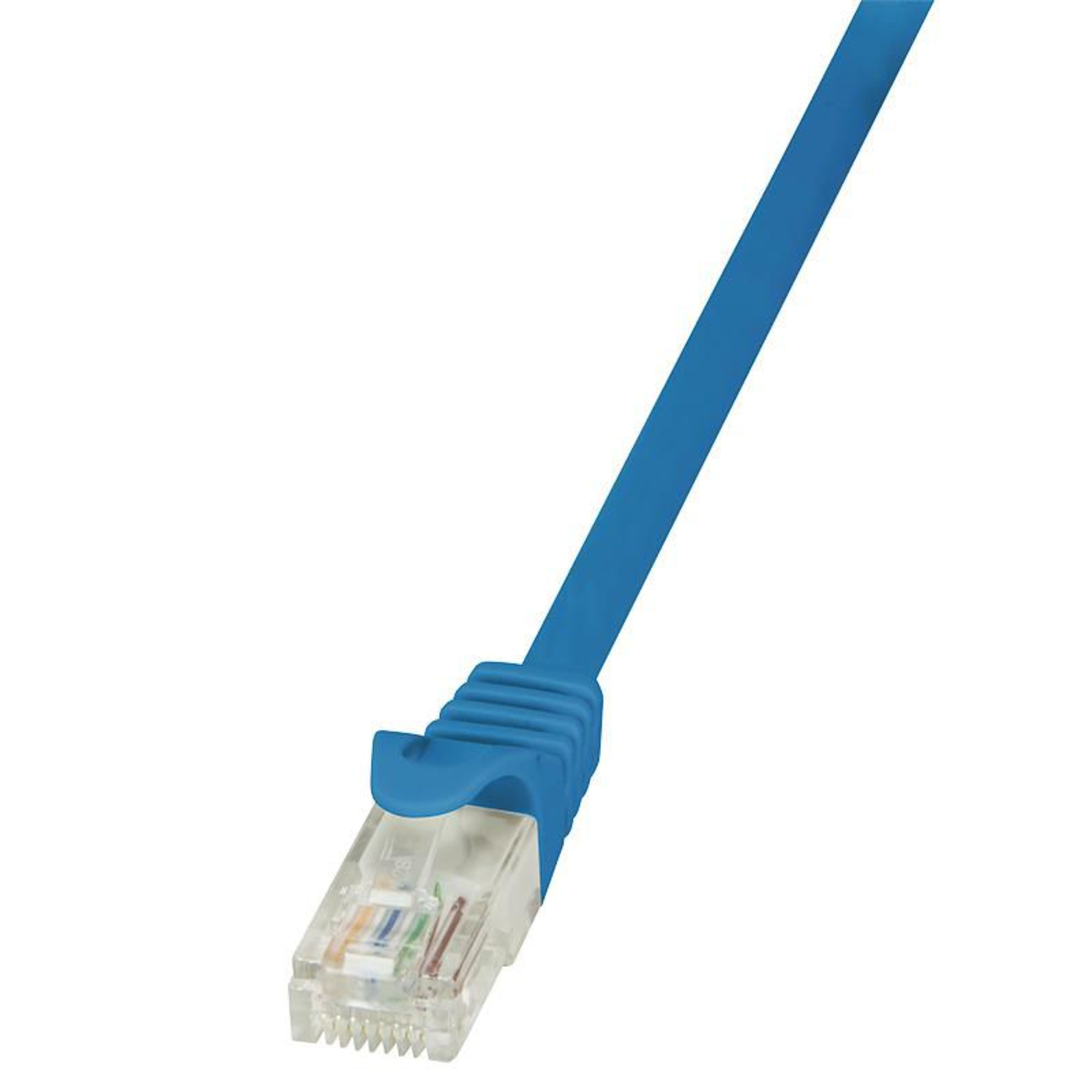 LogiLink CP2076U RJ45 Network Cable Patch CAT 6 U/UTP 5.00 M Blue with Snap-in Predection 1 Pc.