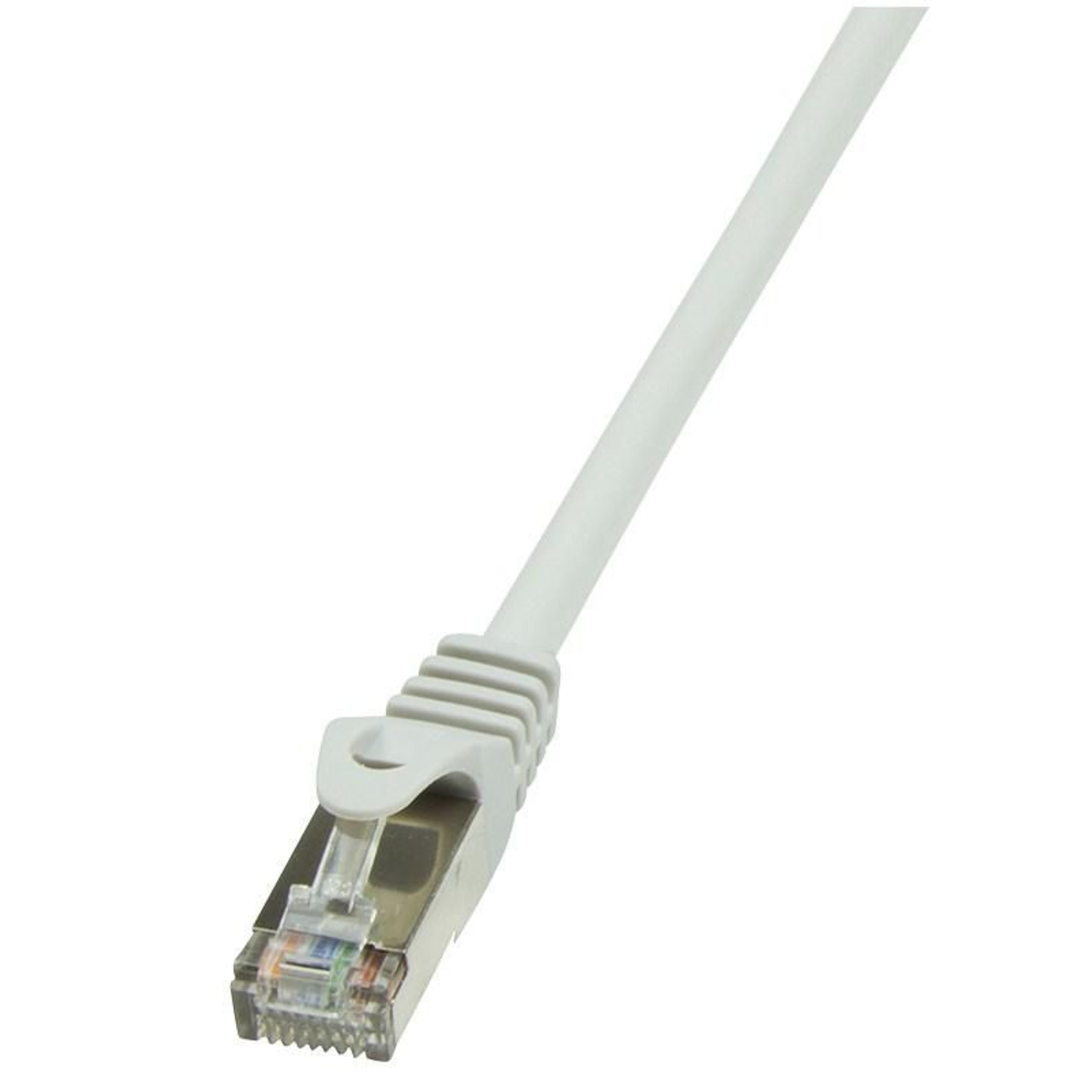 LogiLink CP2092U RJ45 Network Cable Patch CAT 6 U/UTP 10.00 M Grey with Snap-in Predection 1 Pc.