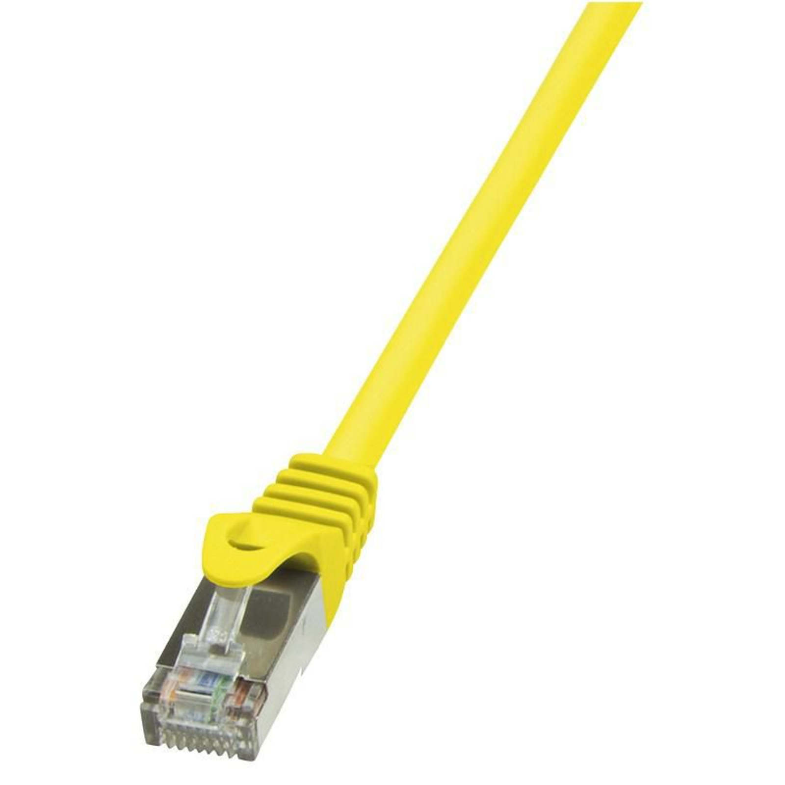 LogiLink CP2097U RJ45 Network Cable Patch CAT 6 U/UTP 10.00 M Yellow with Snap-on Predection 1 Pc.