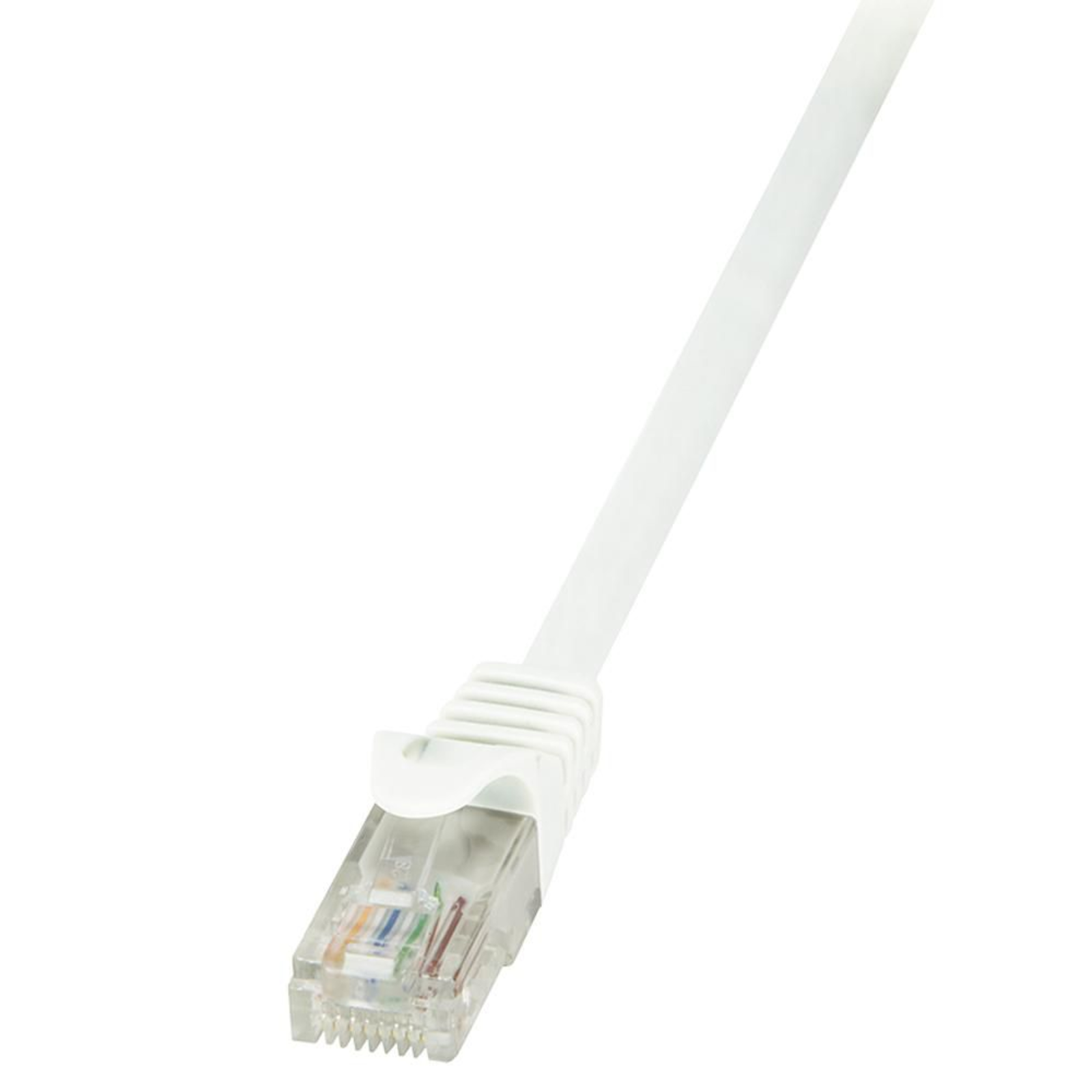 LogiLink CP2101U RJ45 Network Cable Patch CAT 6 U/UTP 15.00 M White with Snap-in Predection 1 Pc.