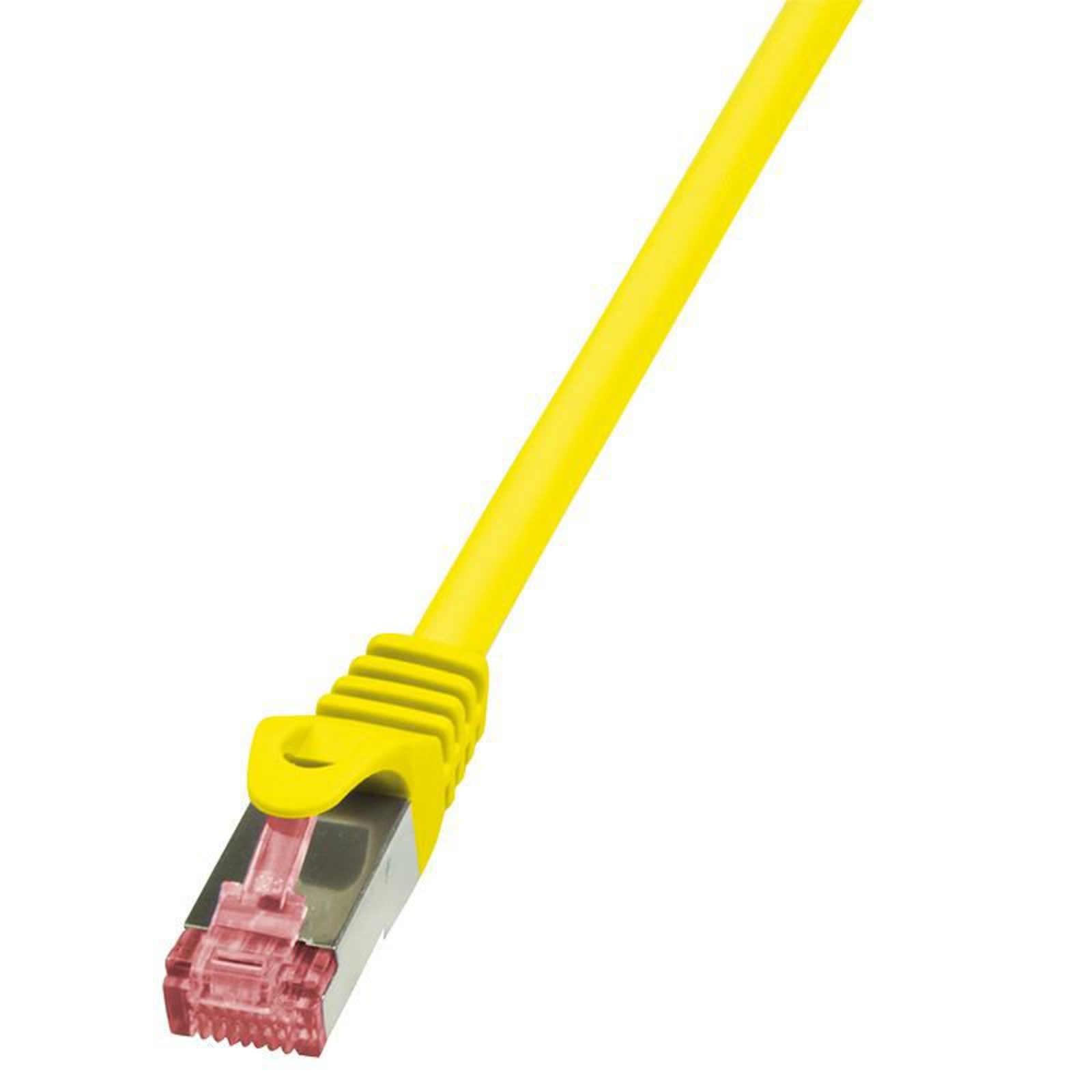 LogiLink RJ45 Network Cable Patch CAT 6 S/FTP 5.00 M Yellow Flame Retardantsnap-in Predection 1 Pc.