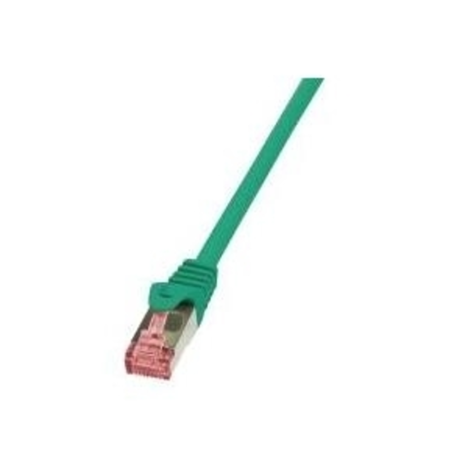 LogiLink RJ45 Network Cable Patch CAT 6 S/FTP 7.50 M Green Flame Retardantsnap-in Predection 1 Pc.
