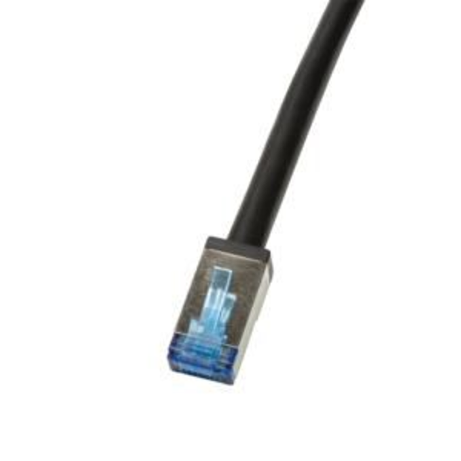 LogiLink Outdoor Patch Cable Cat. 6A SFTP 10 M Black Shielded AWG26 Solid Copper 500 MHz Anti-UV Oil