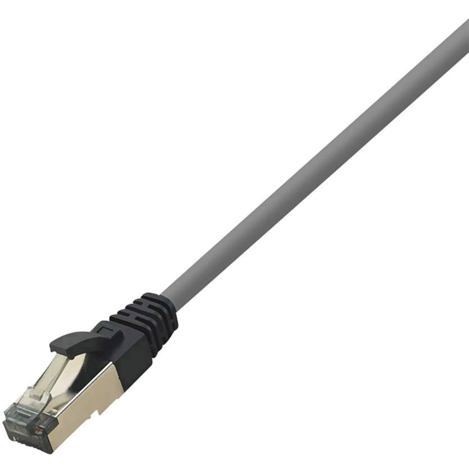 LogiLink CQ8032S RJ45 Network Cable Patch Cable CAT 8.1 S/FTP 1.00 M Light Grey Halogen-free 1 Pc.