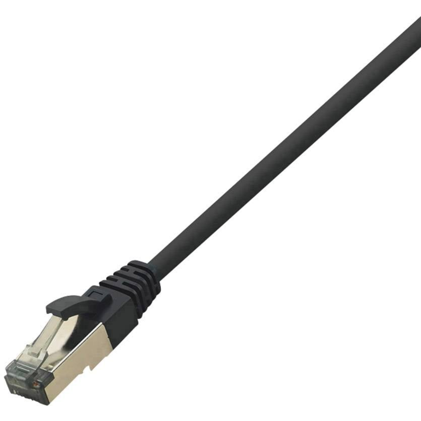LogiLink CQ8033S RJ45 Network Cable Patch Cable CAT 8.1 S/FTP 1.00 M Black Halogen-free 1 Pc.
