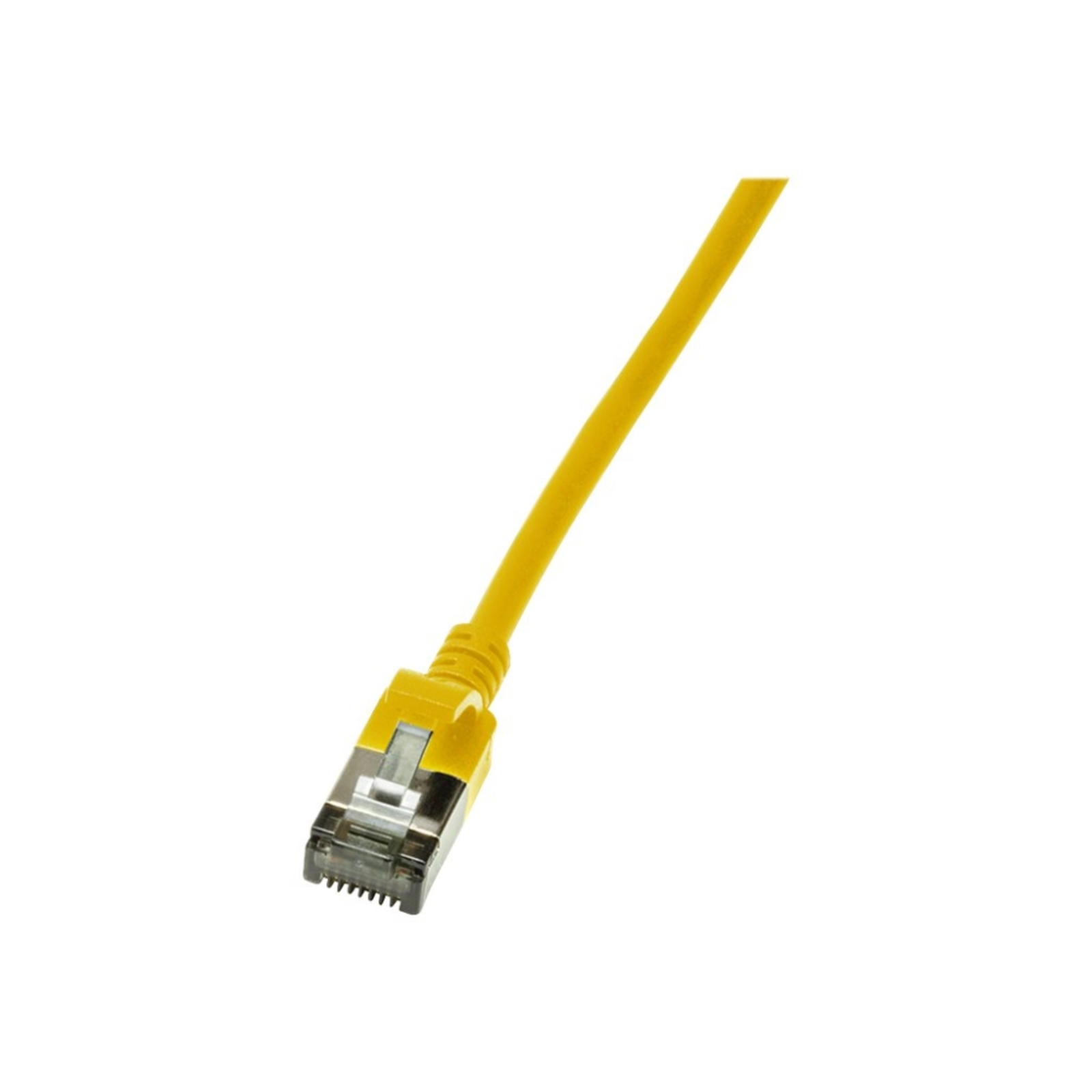 LogiLink Slim U/FTP networking cable Yellow 0.3 m Cat6a U/FTP (STP)