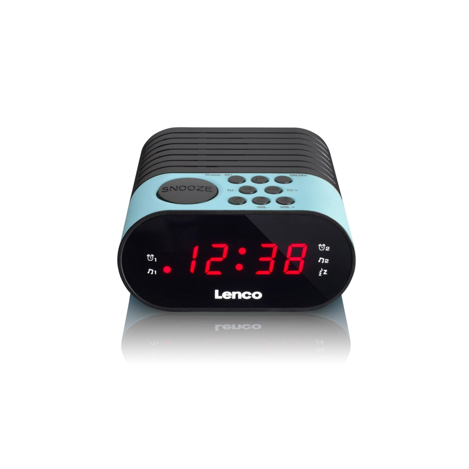Lenco CR-07 Blue Clock Radio