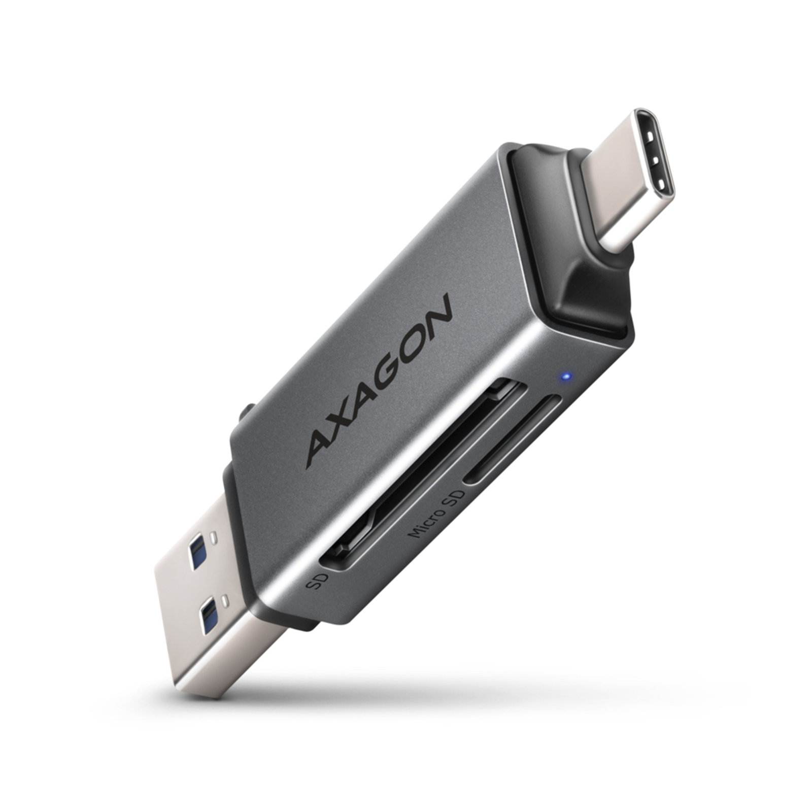 Axagon CRE-DAC USB-C 3.2 Card Reader (Grey)