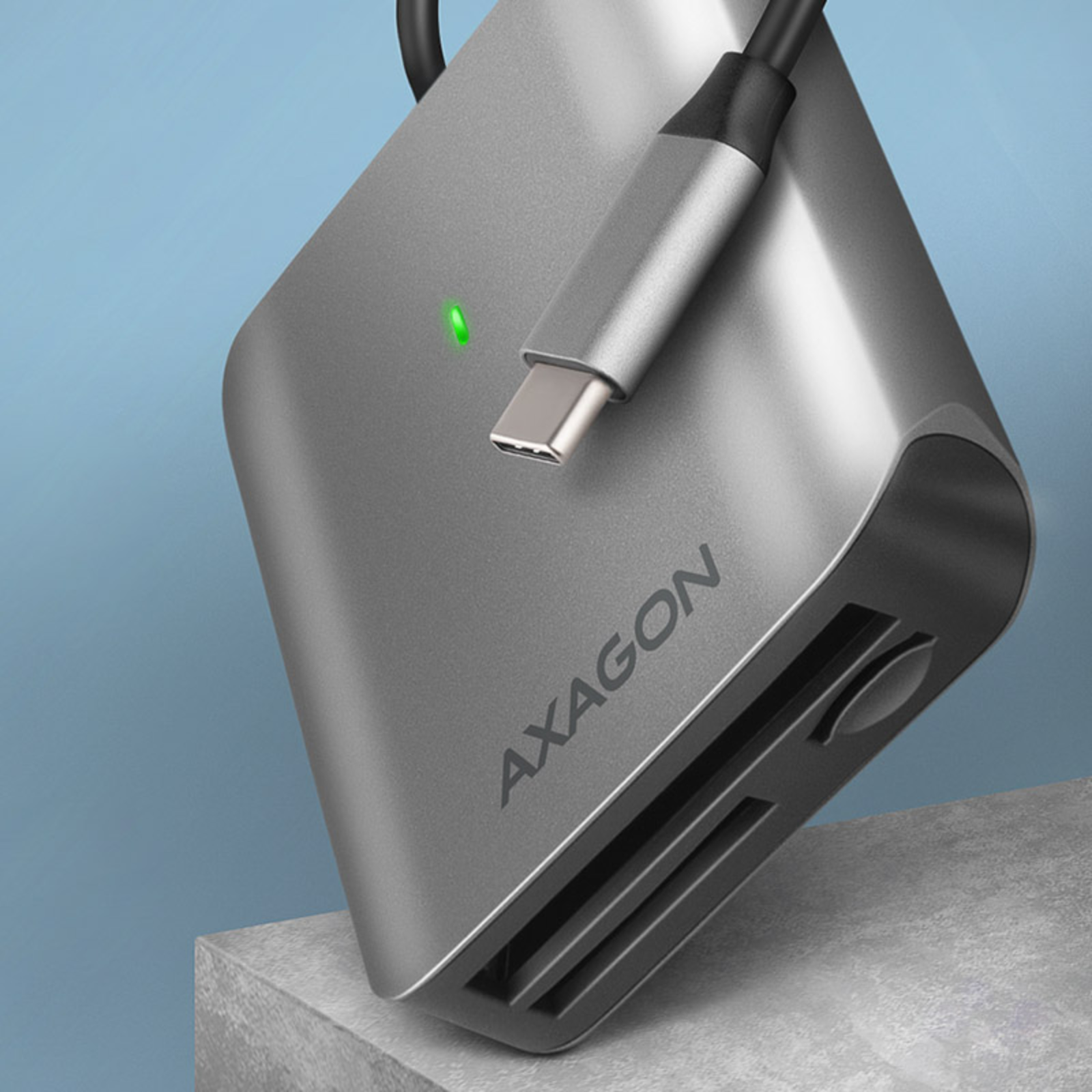Axagon CRE-S3C External Card Reader USB-C 3.2 Gen 1 3-slot SD/microSD/CF UHS-II