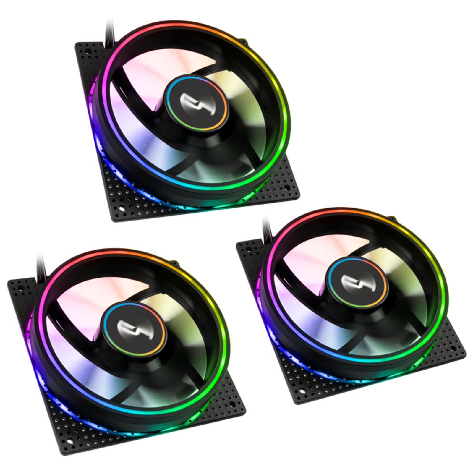 Cryorig Crona S PWM Fan ARGB 3-pack 120mm Black