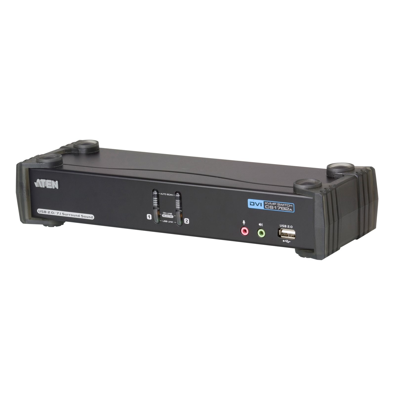 Aten AT-CS1782A 2560 X 1600 Pixels Rack-mounted 9 W 1U Black