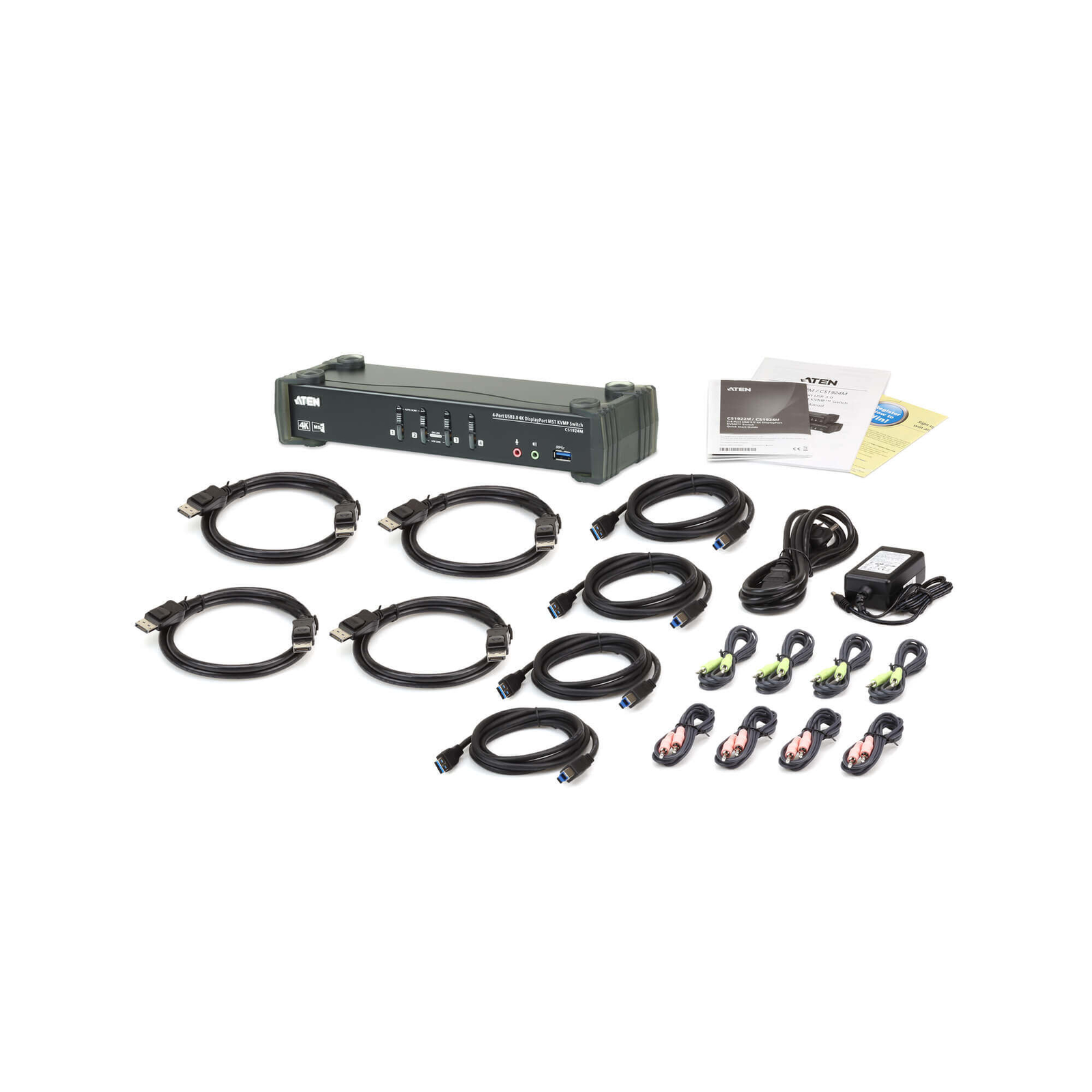 ATEN CS1924M KVMP Switch KVM/Audio/USB Switch 4 Ports