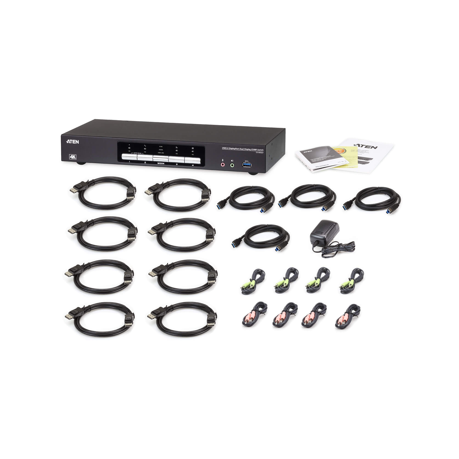 ATEN CS1944DP KVM/Audio/USB Switch 4 Ports