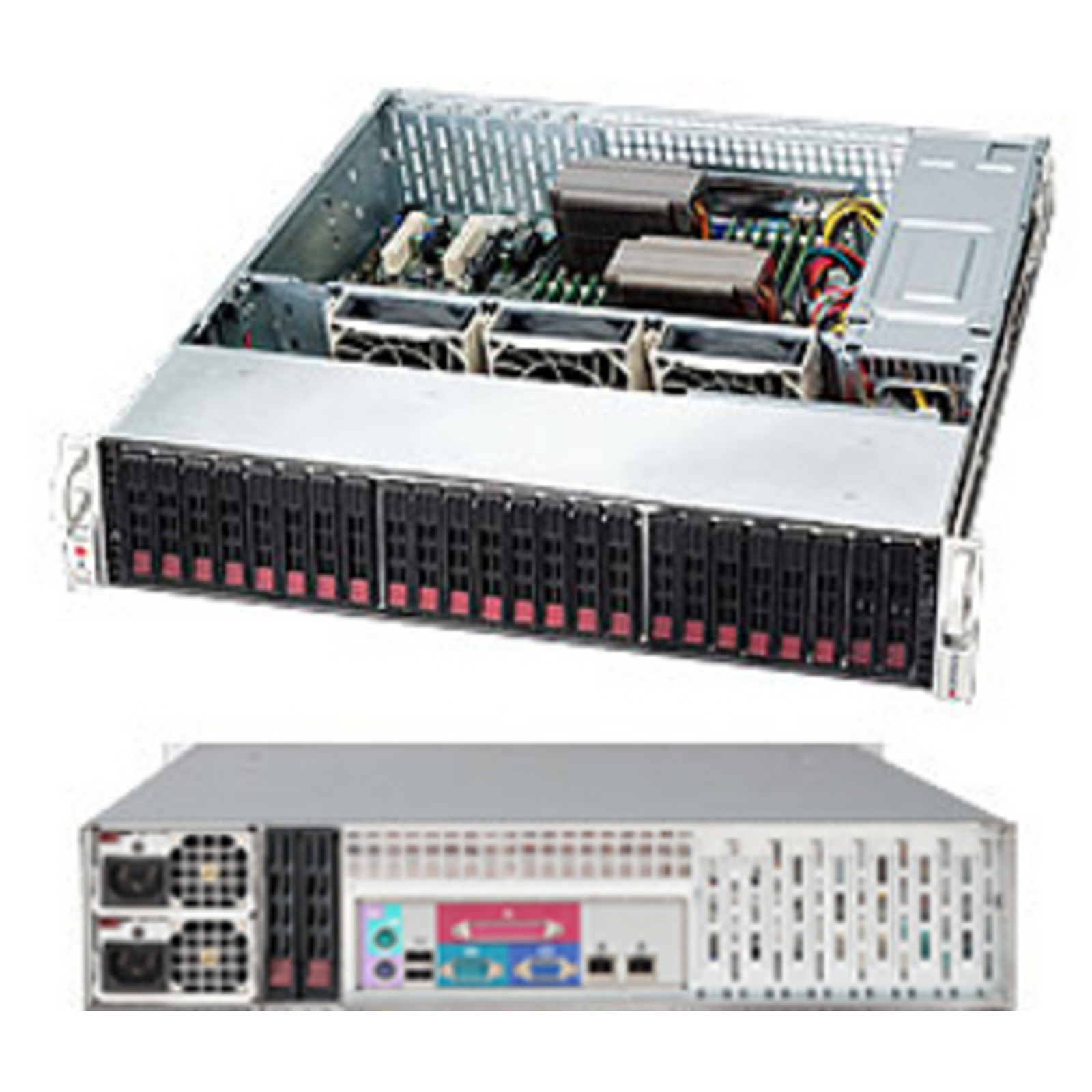 Supermicro SC216 BAC-R920LPB Rack-2U Enhanced Extended ATX SATASAS Hot-swap 920 Watt Black