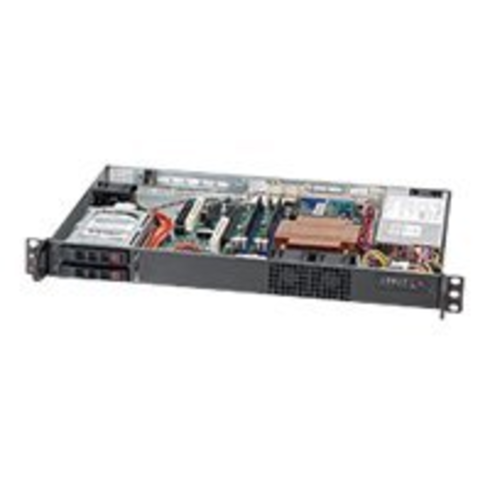 Supermicro SuperChassis 510T-203B Rack Server Black 1U HDD LAN Power USA UL FCC