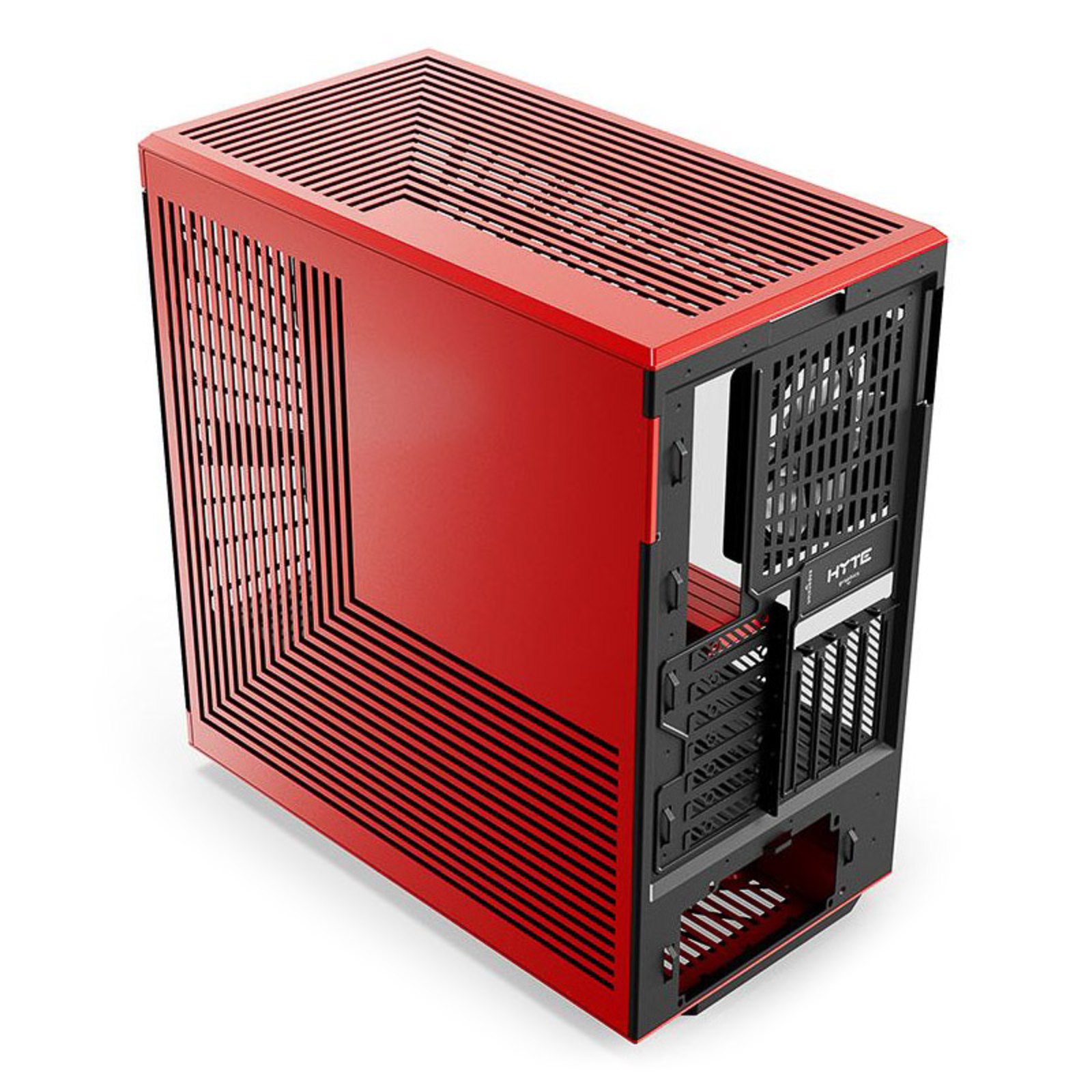 HYTE Y40 Red Black Tempered Glass