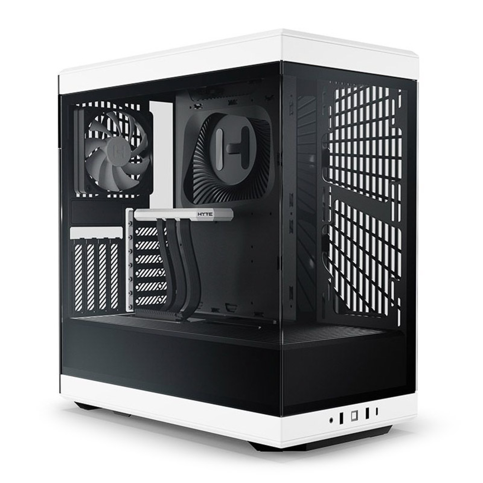 HYTE Y40 White Black Tempered Glass