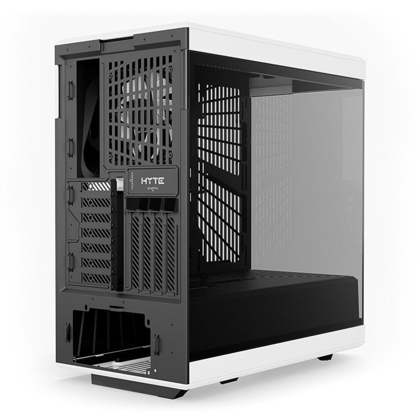 HYTE Y40 White Black Tempered Glass