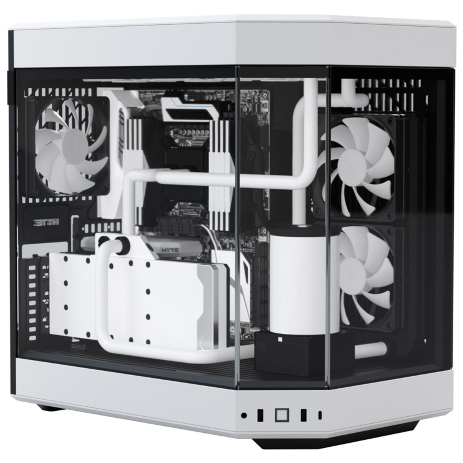 HYTE Y60 White/black Tempered Glass