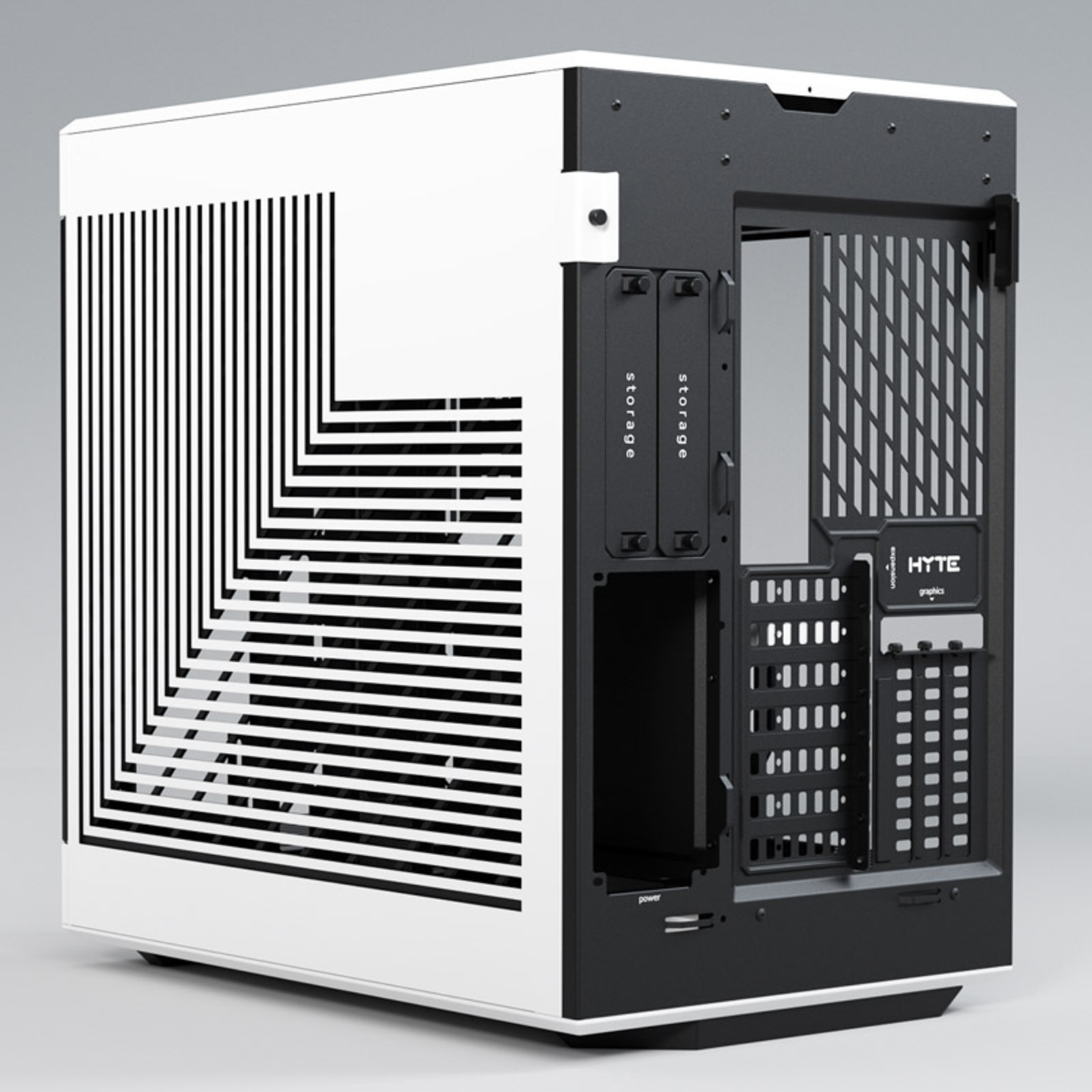HYTE Y60 White/black Tempered Glass