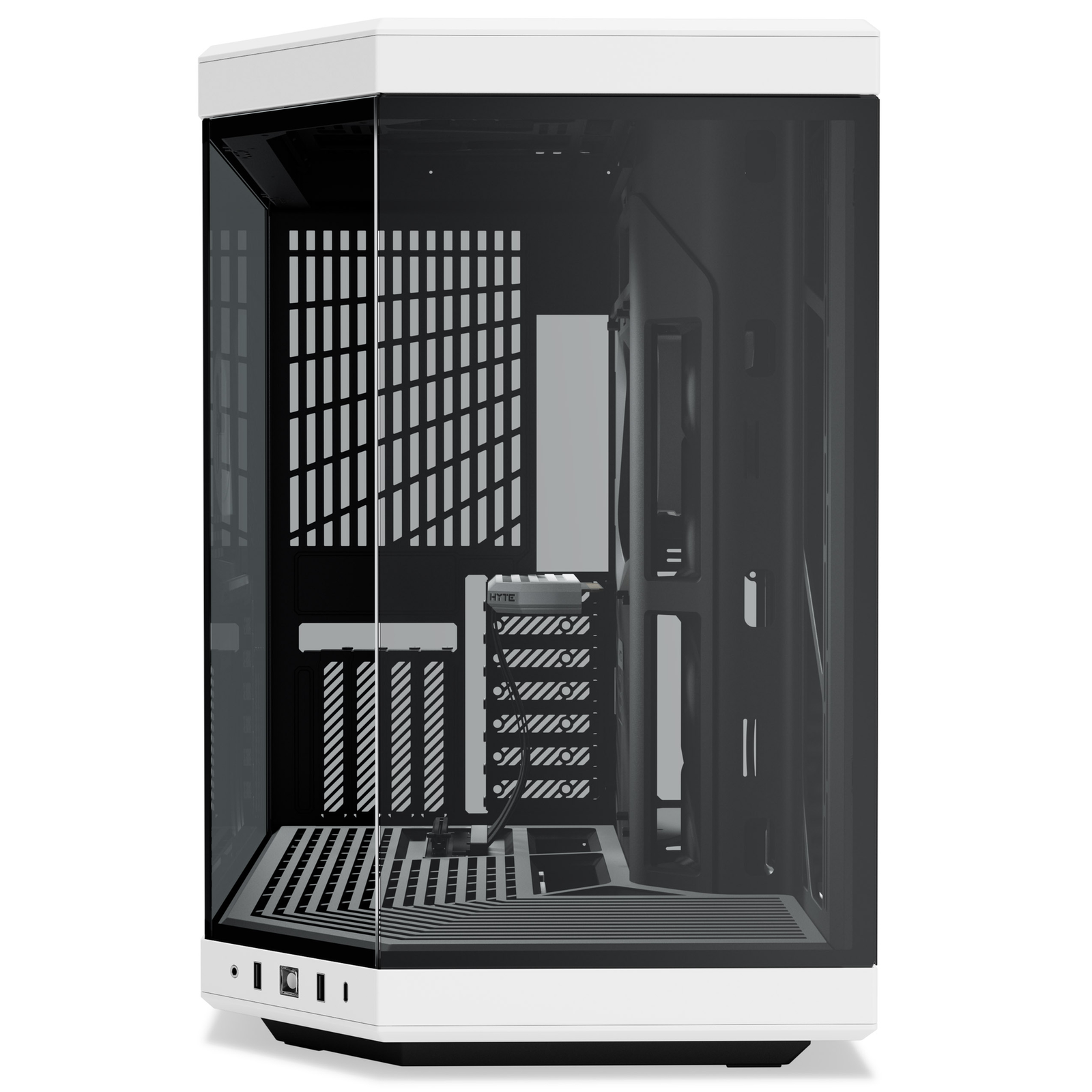 HYTE Y70 Black/white Tempered Glass