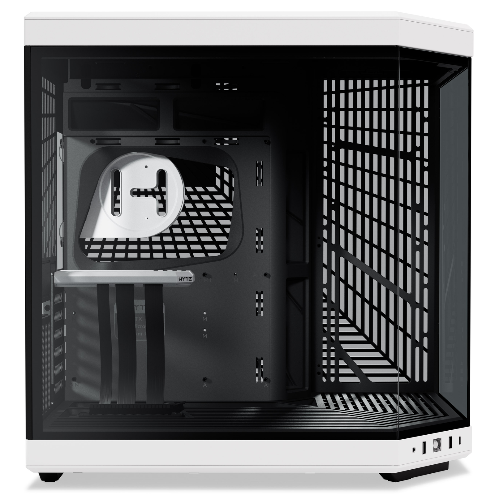 HYTE Y70 Black/white Tempered Glass