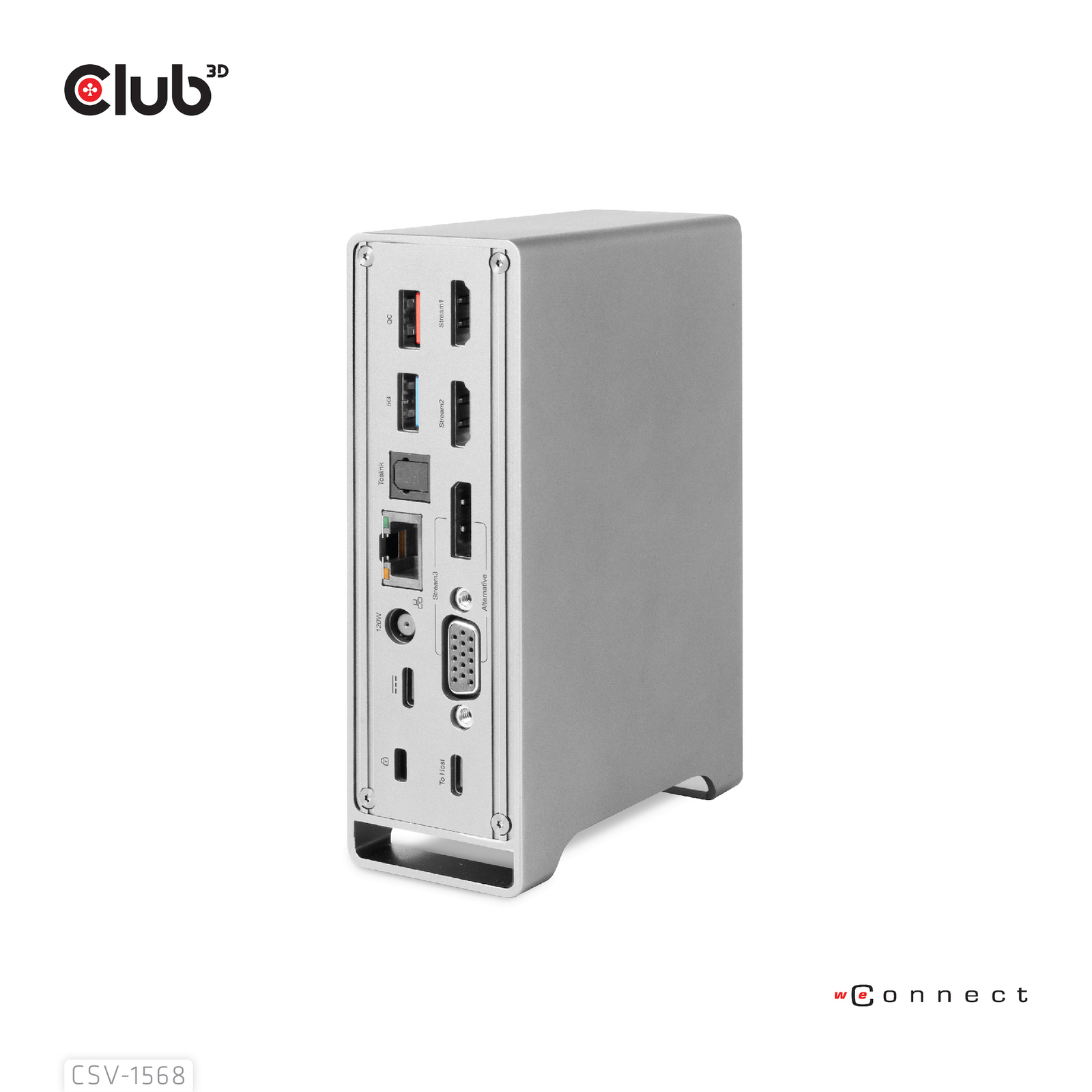 Club 3D Dockingstation USB-C VGA 2 X HDMI DP