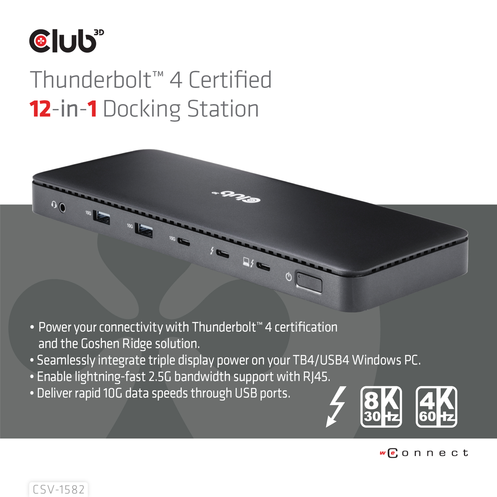 Club 3D Thunderbolt4 12-in-1 Docking Station