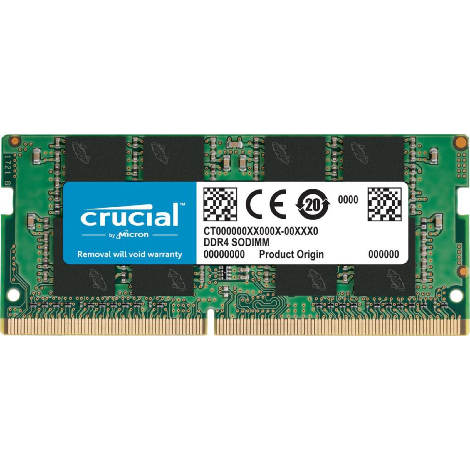 Crucial DDR4 16GB 3200MHz CL22 Non-ECC SO-DIMM 260-PIN