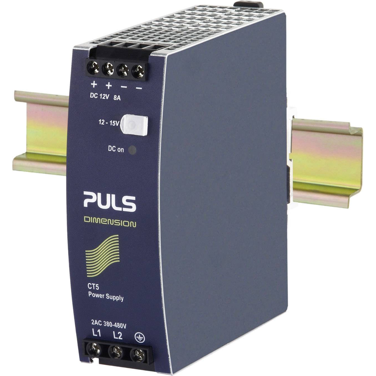 Puls DIMENSION CT5.121 DIN Rail Power Supply Unit (DIN Rail) 12 V/DC 8 A 96 W Number of Outputs