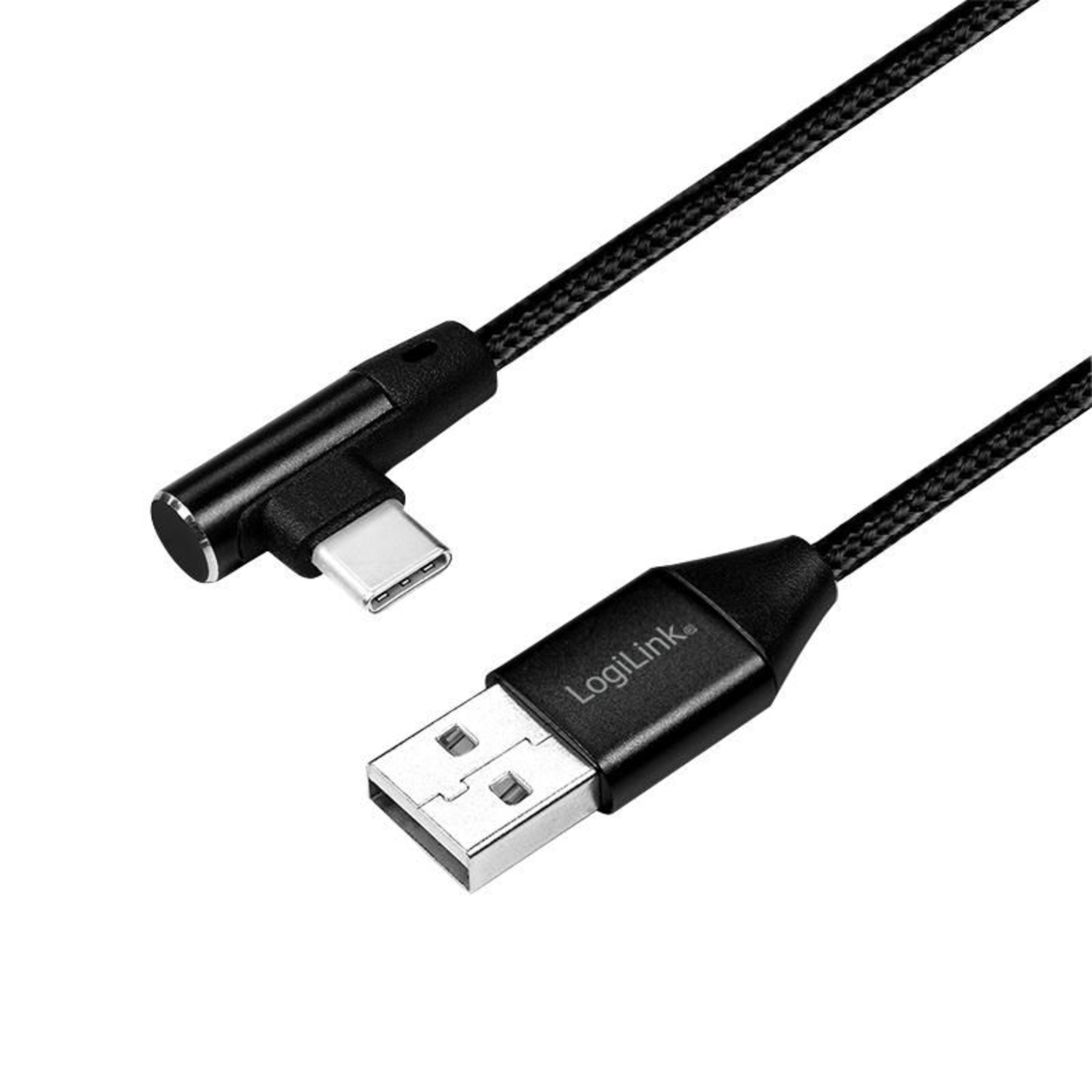 LogiLink USB Cable 24-pin USB-C (M) Angled to USB (M)