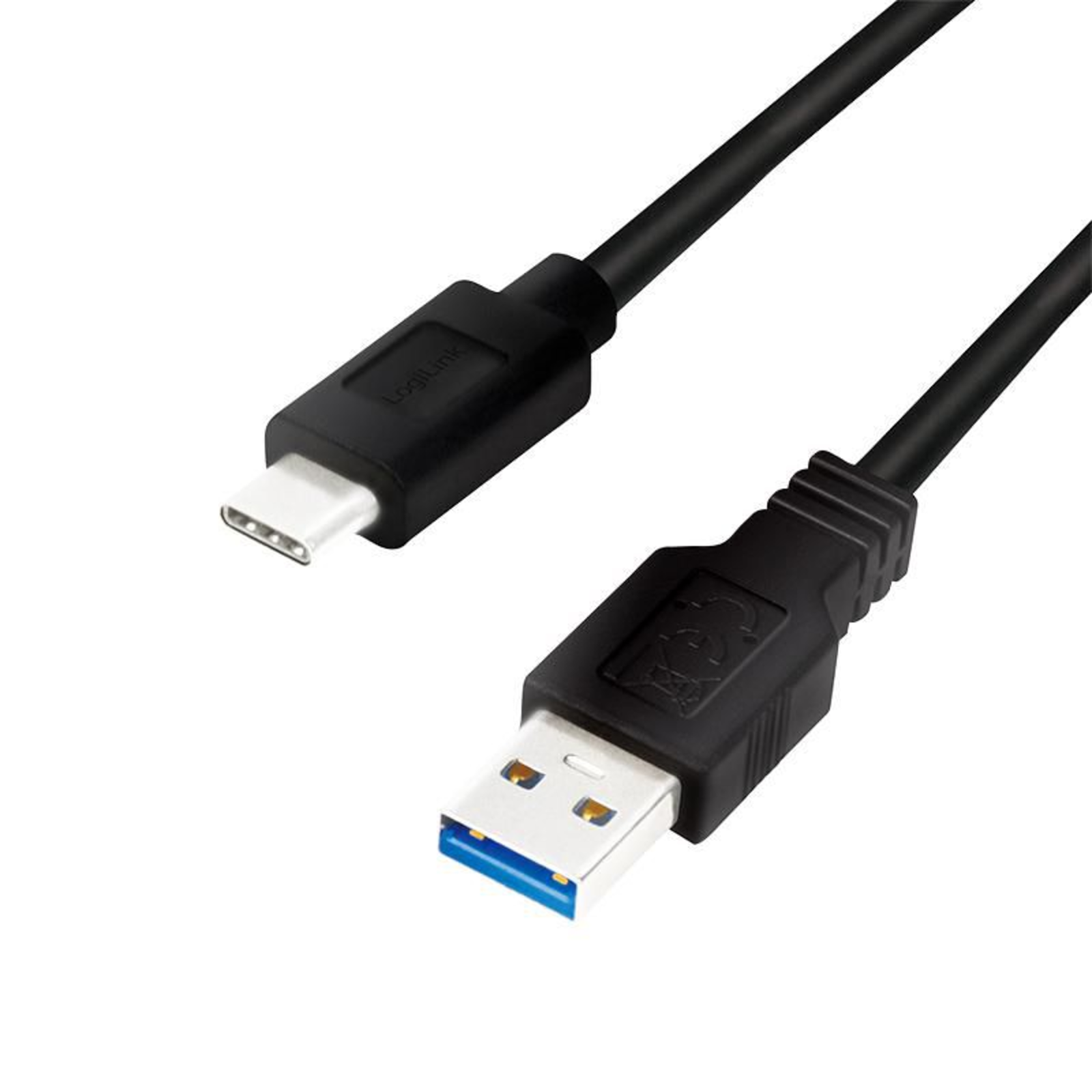LogiLink USB Cable USB 3.2 Gen1 (USB 3.0 USB 3.1 Gen1) USB-A Plug USB-C Plug 0.50 M Black CU0167