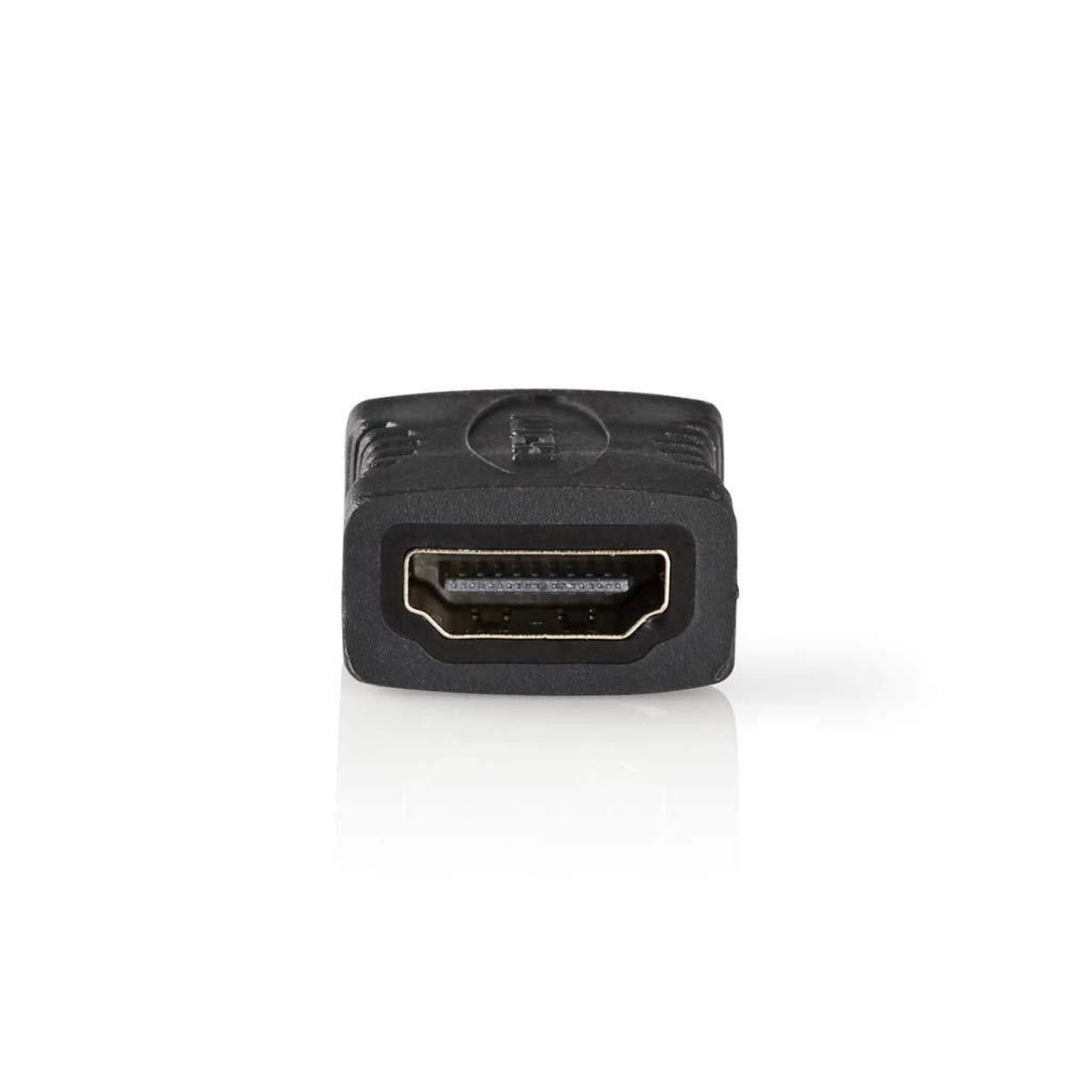 Nedis HDMI Adapter Socket gold-plated Straight PVC Anthracite 1 Piece Packagingviewing Window