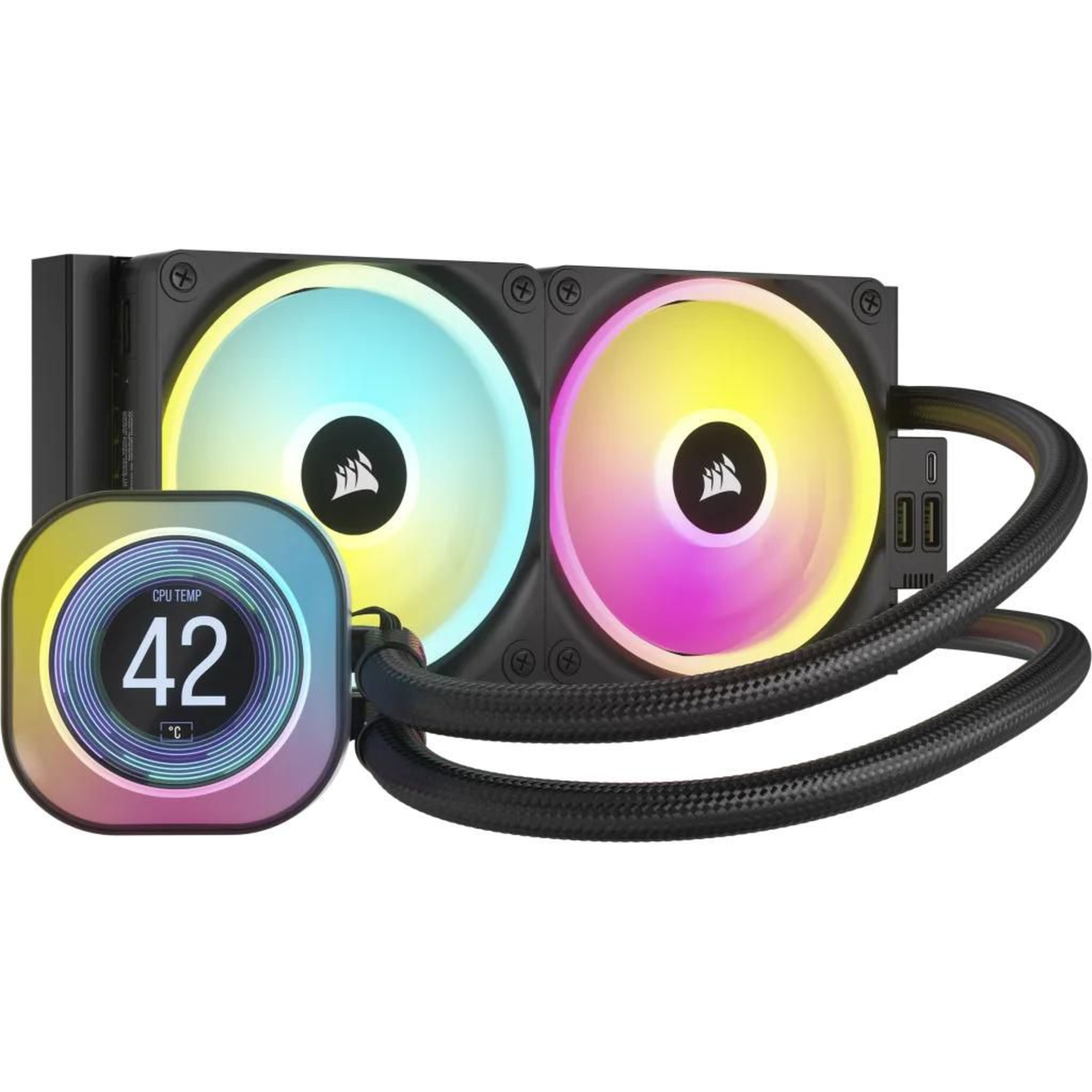 Corsair ICUE LINK H100i LCD AiO Water Cooling