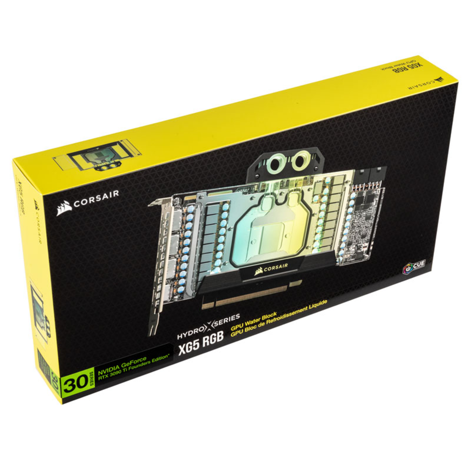 Corsair Hydro X Series XG5 RGB 3090 Ti FE GPU Water Block Acrylic + Nickel